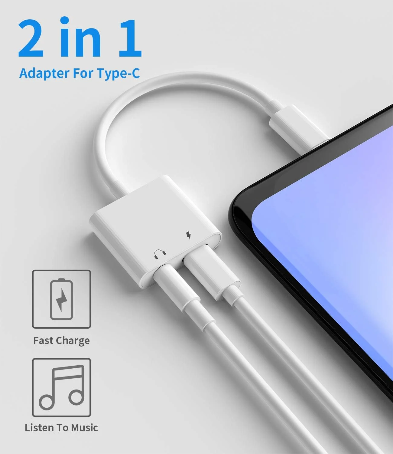 تبدیل USB-C به جک 3.5 میلیمتری هدفون، لوازم جانبی صوتی 2 در 1 DAC، جک Type C، کابل شارژر اسپلیتر AUX سازگار با Samsung Galaxy S20 S21 S22 Ultra Note10، Apple، iPhone 15 Pro Max و iPad تبدیل USB-C به جک 3.5 میلیمتری هدفون، لوازم جانبی صوتی 2 در 1 DAC، جک Type C، کابل شارژر اسپلیتر AUX سازگار با Samsung Galaxy S20 S21 S22 Ultra Note10، Apple، iPhone 15 Pro Max و iPad