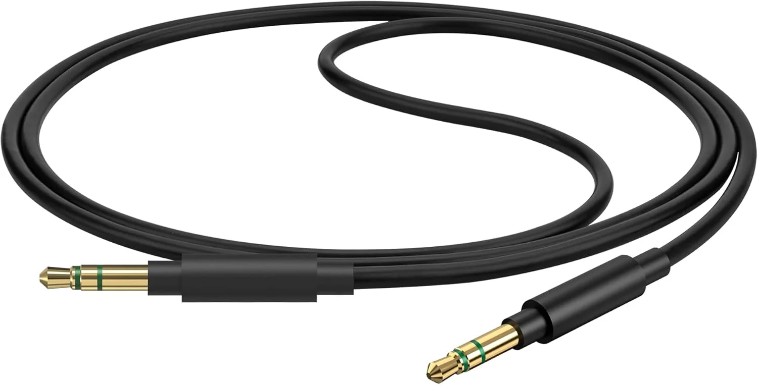کابل صوتی Geekria سازگار با هدفون های Sony WH-1000XM6/1000XM5/1000XM4, XB920N/XB910N, CH720N, ULT Wear، کابل جایگزین استریو 3.5 میلی متری به 3.5 میلی متری (1.2 متر)