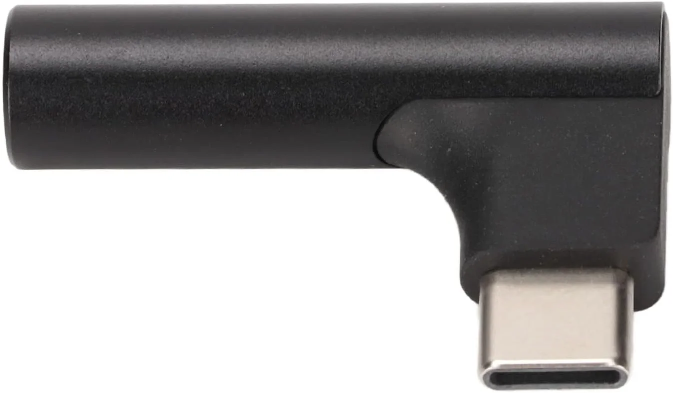 تبدیل USB-C به جک هدفون 3.5 میلی‌متری، آداپتور Type-C به جک هدفون با تراشه DAC و بدنه آلیاژ آلومینیوم، پشتیبانی از صدای HiFi برای آیپد پرو 2021/2020/2018، آیپد ایر 4، مک‌بوک و غیره (مشکی)