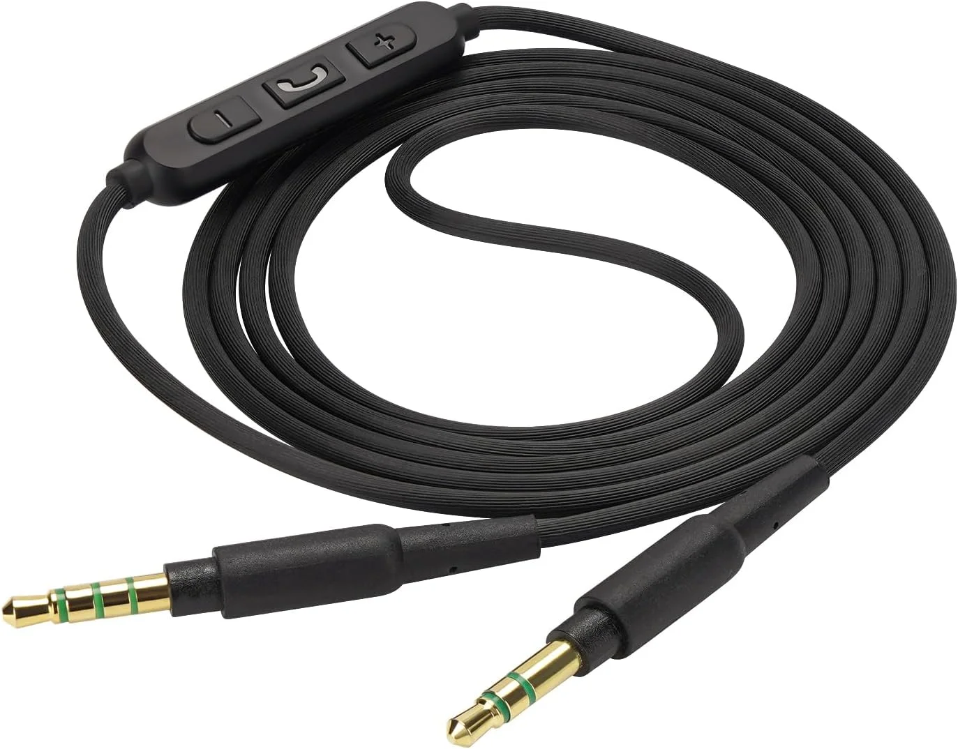 کابل صوتی Geekria با میکروفون سازگار با هدفون‌های Skullcandy Crusher Evo, Hesh 3/2, Riff 2، کابل 3.5 میلی‌متری به 3.5 میلی‌متری استریو جایگزین با میکروفون داخلی (1.7 متر)