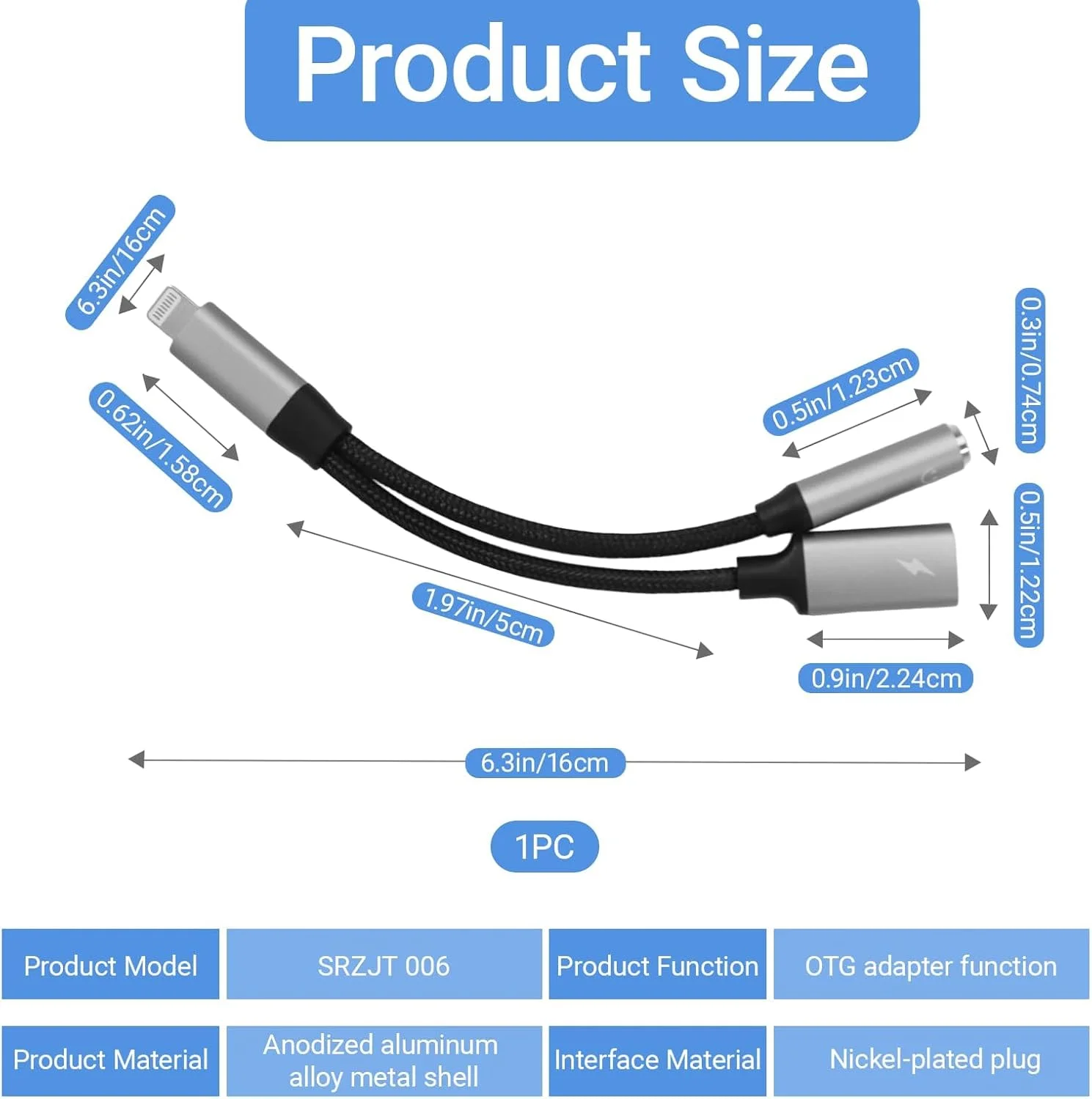 آداپتور USB C به جک 3.5 میلی‌متری و شارژر، تبدیل 2 در 1 Type C به Aux و شارژر با شارژ سریع PD 60W، دانگل هدفون Aux 3.5 میلی‌متری برای آیفون 16/15 پرو، آیپد پرو، هواوی، سامسونگ، گوگل پیکسل