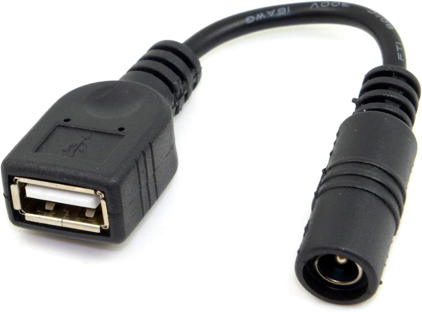 کابل تبدیل USB ماده به فیش آداپتور برق DC 5.5 2.1mm برای تلفن همراه و تبلت کابل تبدیل USB ماده به فیش آداپتور برق DC 5.5 2.1mm برای تلفن همراه و تبلت