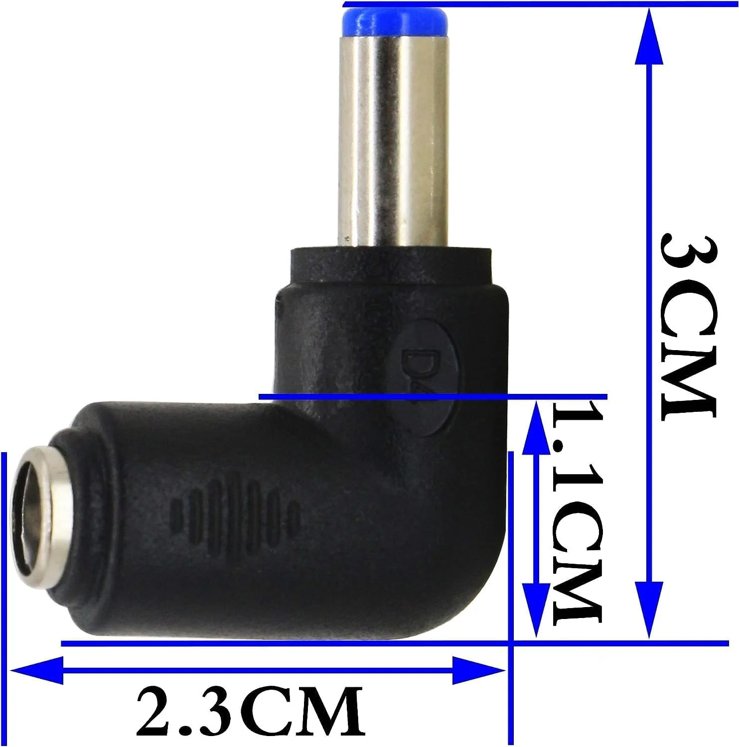آداپتور زاویه دار 90 درجه CGTime DC5.5x2.1mm نر به ماده 5 ولت DC اتصال کابل شارژ برای تبلت (DC5.5x2.1mm) (بسته 2 عددی)
