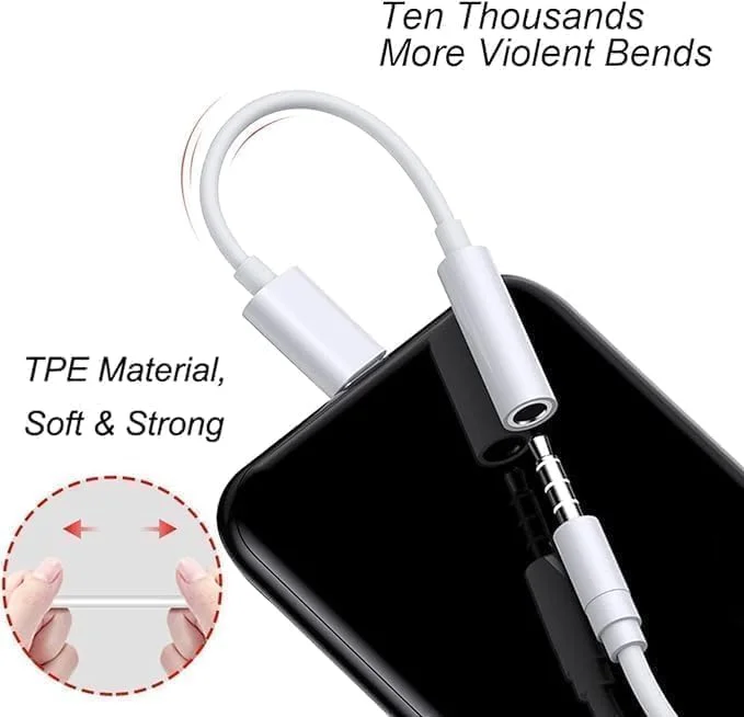تبدیل USB Type C به جک هدفون 3.5 میلی‌متری، پشتیبانی از پخش موسیقی و مکالمه برای سام-سونگ، هوا-وی و سایر دستگاه‌های اندرویدی + سری آی-فون 15