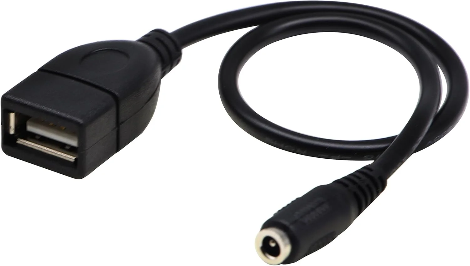 کابل آداپتور USB 2.0 A مادگی به DC 3.5x1.35mm مادگی CGTime، کابل شارژ جک برق DC 5 ولت برای تبلت، دستگاه های الکترونیکی، سیستم های حضور و غیاب (28 سانتی متر، 2 عددی)