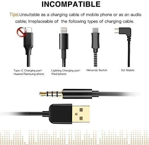 کابل جک صوتی 3.5 میلی‌متری AUX نر به USB برای پخش‌کننده‌های MP3/MP4، ضبط‌کننده‌ها و هدفون‌ها، 0.8 متر، مشکی