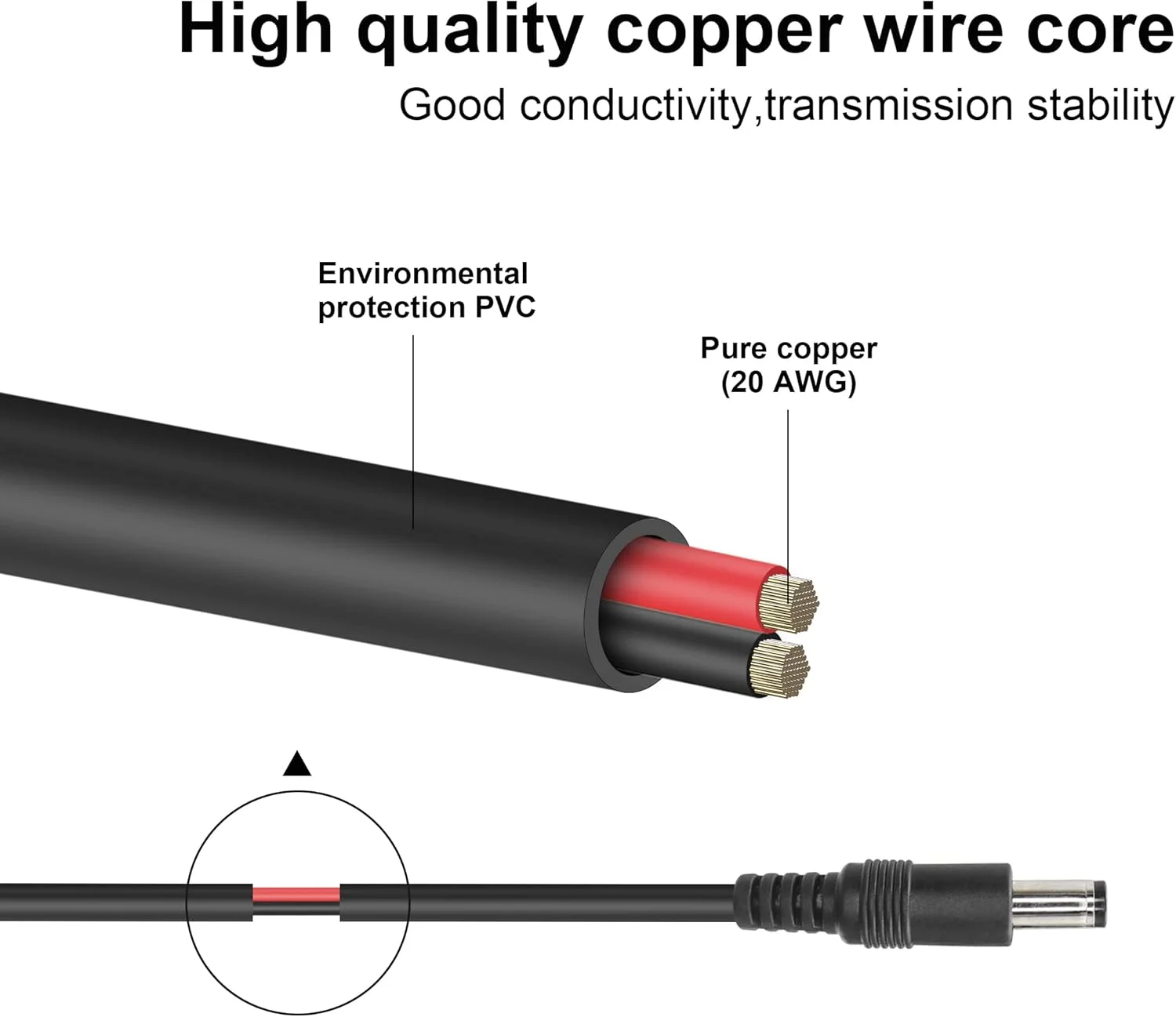 کابل تبدیل USB به دو پورت DC 5.5x2.1mm 5V برای فن، چراغ LED، روتر، بلندگو و لوازم خانگی کوچک (انتقال داده پشتیبانی نمی شود)