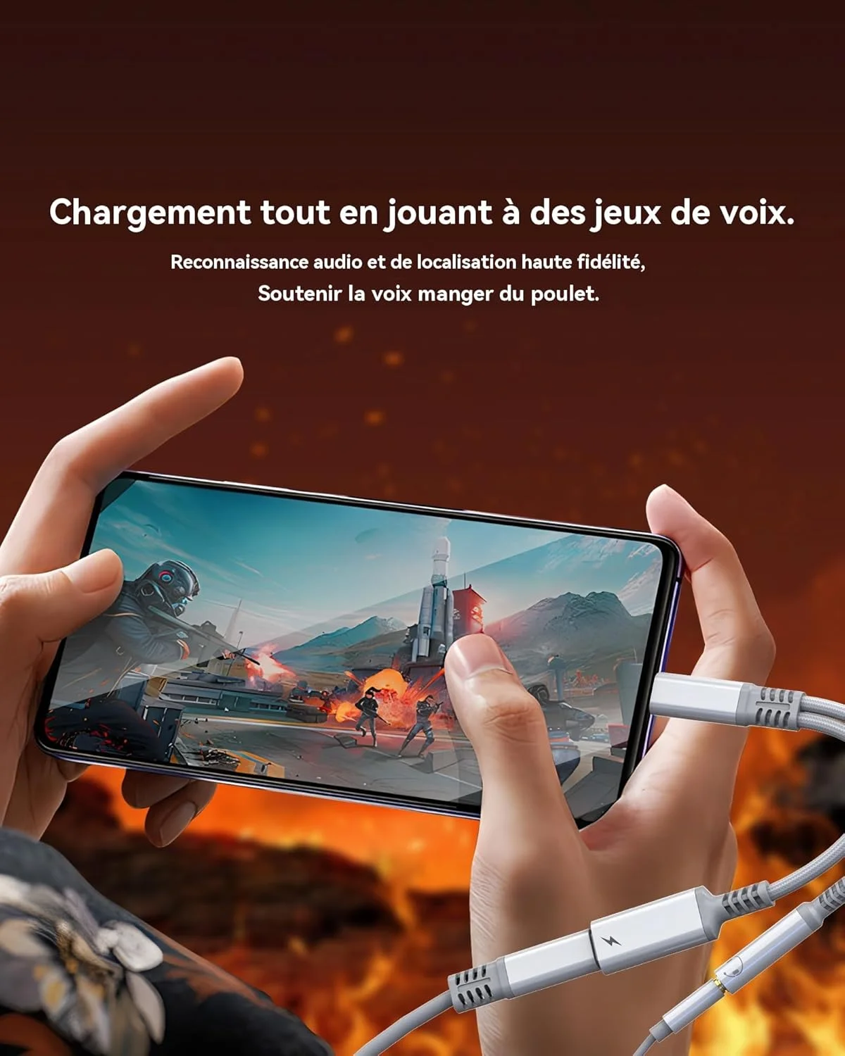 آداپتور USB C به جک 3.5 میلی‌متری (2 در 1) شارژر هدفون برای آیفون 16 15 پرو سازگار با سامسونگ گلکسی S23 S22 Ultra کابل صوتی هدفون برای درگاه شارژ اپل آیپد DAC AUX