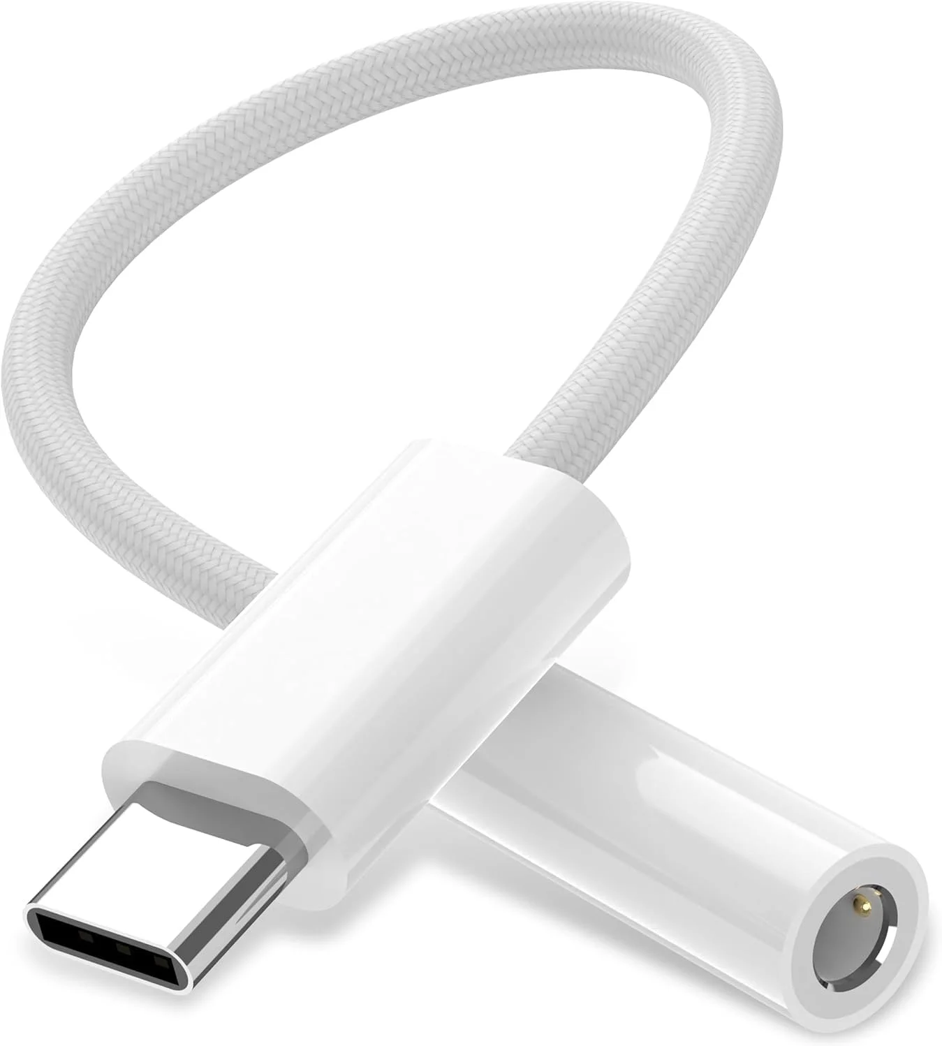 آداپتور USB C به جک 3.5 میلی متری، کابل تبدیل USB Type C به جک هدفون صدا و شارژ با DAC سازگار با iPhone 15 Plus Pro Max/16 Pro Max، Samsung Galaxy S24 Ultra S23 S20 iPad Pro/Air Pixel