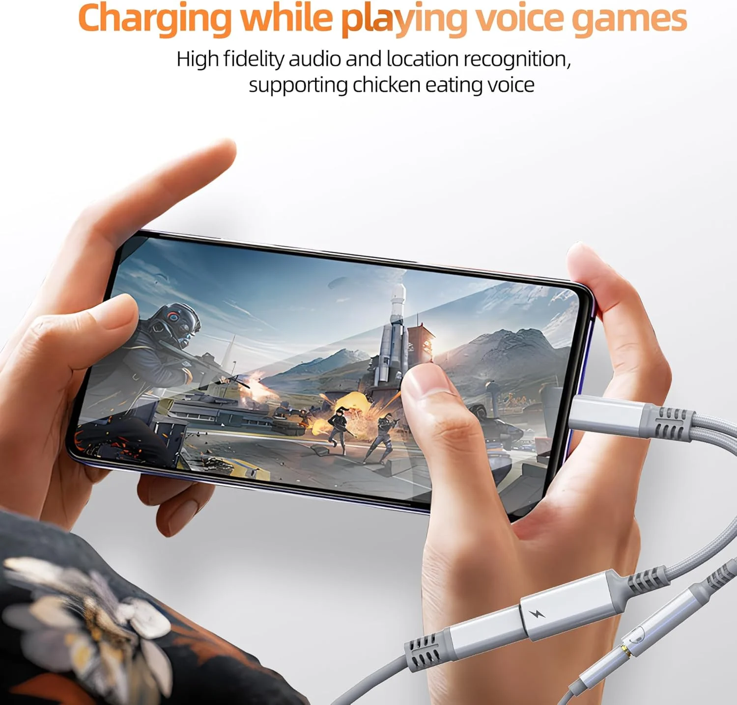 آداپتور USB C به AUX برای آیفون 16 15 پرو مکس (2 در 1) کابل شارژر صوتی جک هدفون 3.5 میلی متری سازگار با سامسونگ گلکسی دانگل سیم برای تلفن سیمی اپل اندروید مادگی برای اسپلیتر هدفون آیپد