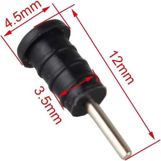 30 عدد درپوش محافظ پورت میکرو USB و جک هدفون 3.5 میلیمتری سیلیکونی ضد گرد و غبار، سازگار با تلفن همراه، مشکی 30 عدد درپوش محافظ پورت میکرو USB و جک هدفون 3.5 میلیمتری سیلیکونی ضد گرد و غبار، سازگار با تلفن همراه، مشکی