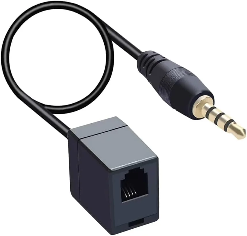 تبدیل کننده RJ9 به 3.5 میلی‌متری تلفن - تبدیل هدست RJ9 به گوشی‌های هوشمند با جک هدفون 3.5 میلی‌متری