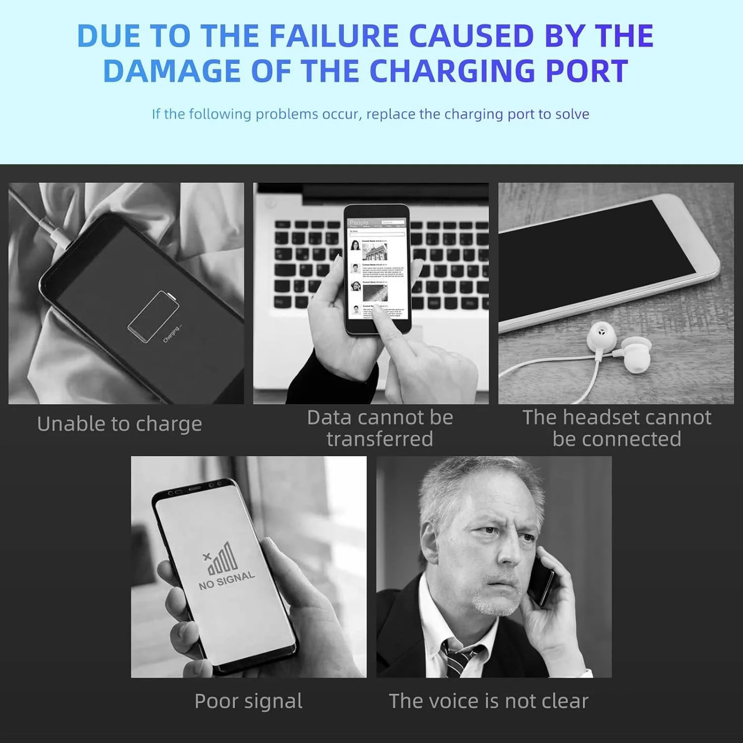 داک جایگزین برای شیائومی ردمی 12C، درگاه اتصال شارژر، میکروفون، جک صوتی + کیت تعمیر جایگزین