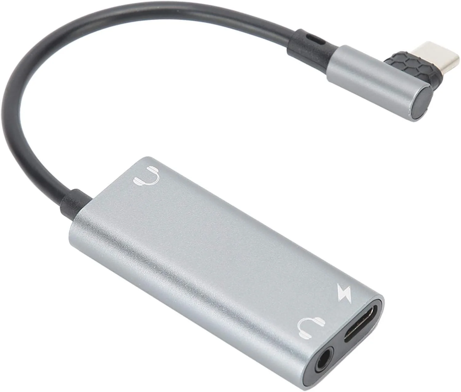 آداپتور USB-C به جک هدفون 3.5 میلی‌متری آلیاژ آلومینیوم، مناسب برای موبایل، لپ‌تاپ و استفاده در منزل و محل کار