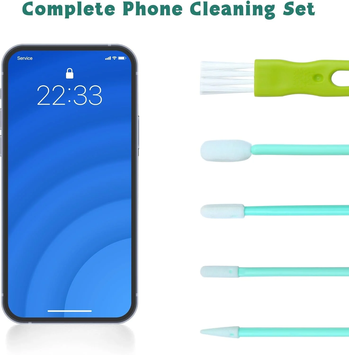 مجموعه 60 عددی برس تمیز کننده گوشی موبایل Aneco، شامل درپوش پورت شارژ USB، درپوش پورت گرد و غبار و تمیز کننده جک هدفون، سازگار با آیفون، اندروید، تلفن همراه و لوازم الکترونیکی