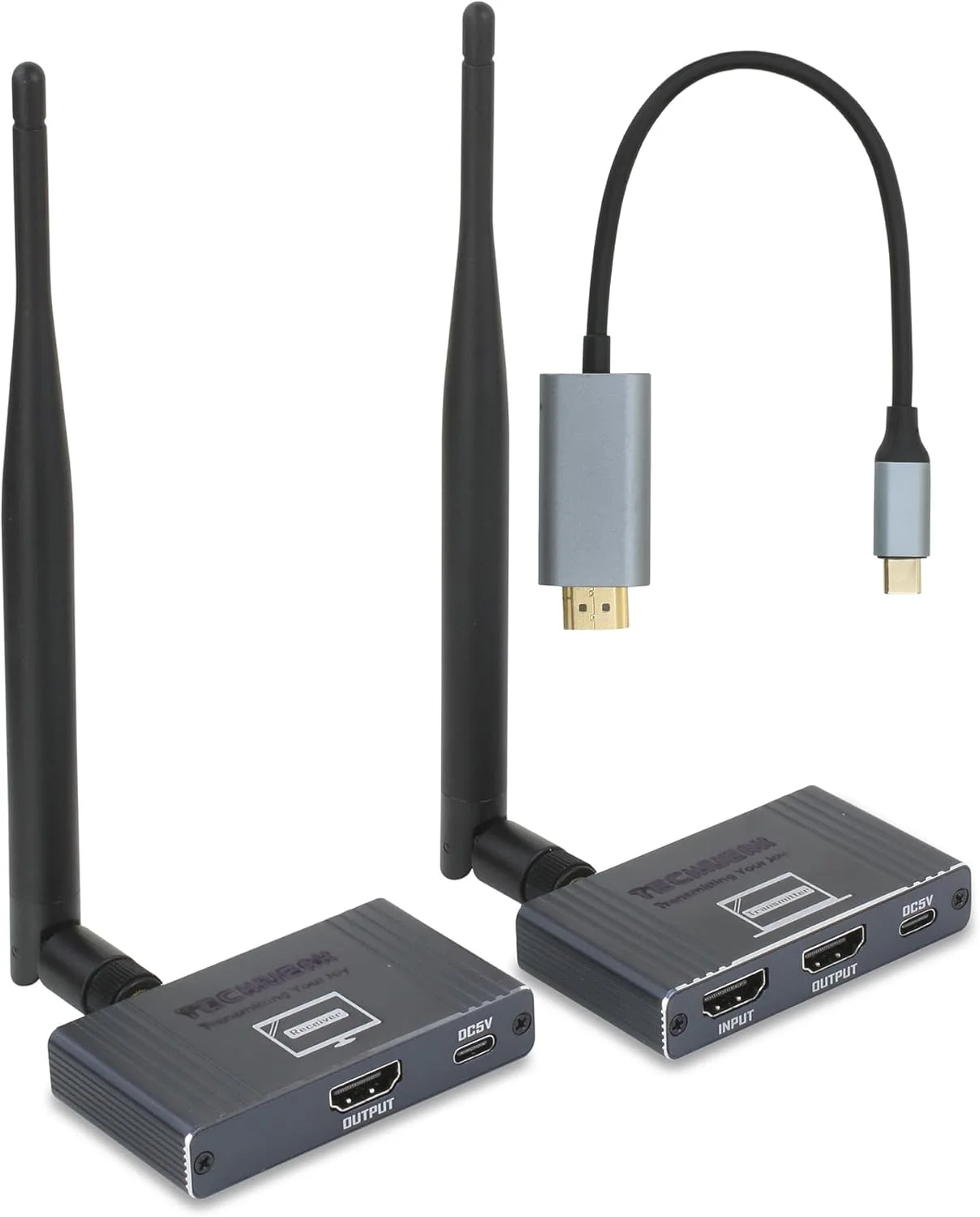 فرستنده و گیرنده HDMI بیسیم با قابلیت اتصال آسان، برد 160 متر، رمزگشایی 4K و خروجی 1080p برای انتقال ویدیو و صدا به/از دوربین، تلفن، لپتاپ، پروژکتور، کامپیوتر، سیستم نظارتی، تلویزیون، ایکسباکس و غیره فرستنده و گیرنده HDMI بیسیم با قابلیت اتصال آسان، برد 160 متر، رمزگشایی 4K و خروجی 1080p برای انتقال ویدیو و صدا به/از دوربین، تلفن، لپتاپ، پروژکتور، کامپیوتر، سیستم نظارتی، تلویزیون، ایکسباکس و غیره