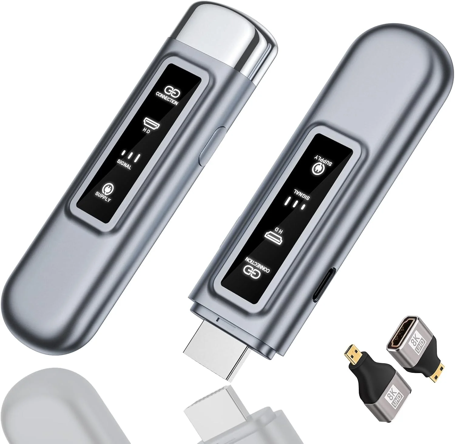 فرستنده و گیرنده HDMI بیسیم، رمزگشایی 4K خروجی 1080P انتقال ویدئو/تصویر HD، فرستنده بیسیم ارتقا یافته 2025 با چراغ نشانگر، جفتسازی سریع 165fr/50m، تأخیر کم فرستنده و گیرنده HDMI بیسیم، رمزگشایی 4K خروجی 1080P انتقال ویدئو/تصویر HD، فرستنده بیسیم ارتقا یافته 2025 با چراغ نشانگر، جفتسازی سریع 165fr/50m، تأخیر کم