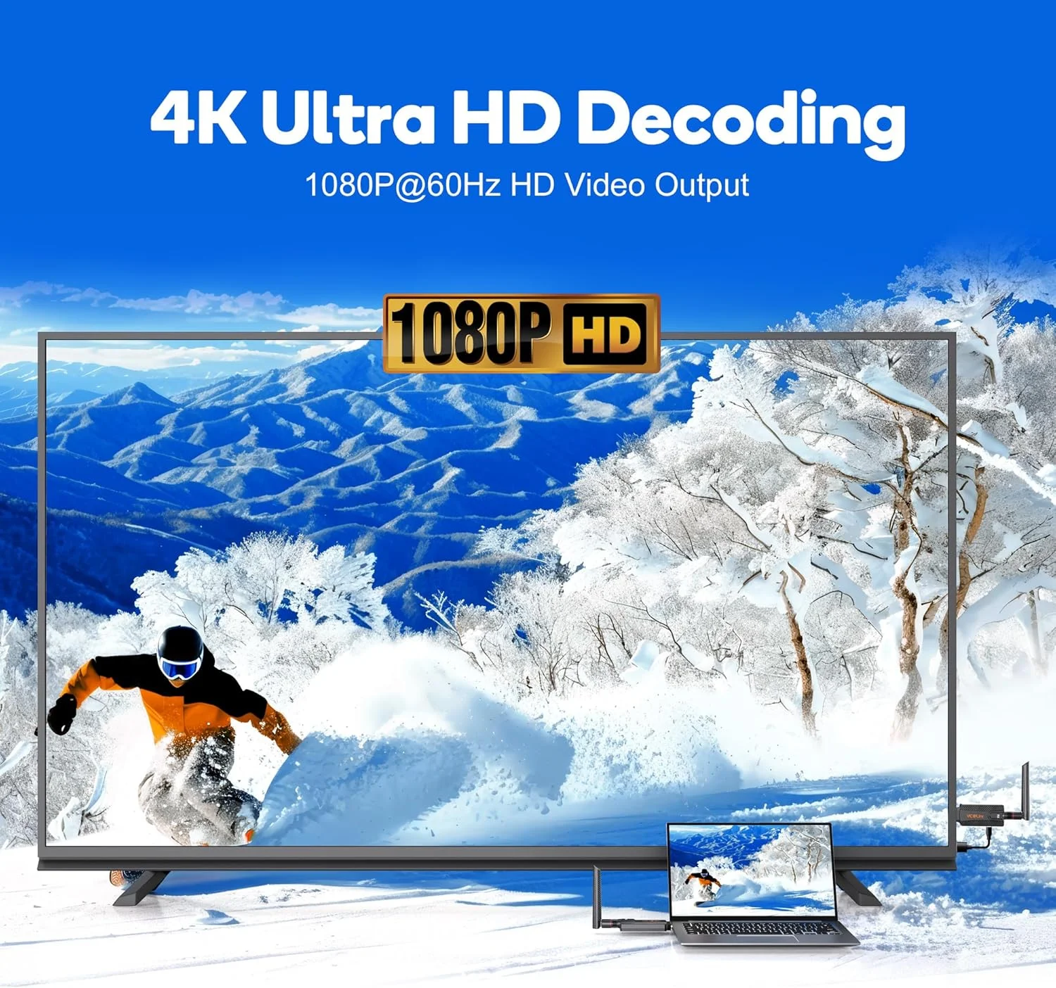فرستنده و گیرنده HDMI بیسیم VCOLink، رمزگشایی 4K با خروجی 1080P، برد بلند 200 متری، توسعه دهنده 5G Plug & Play برای پخش ویدیو از جعبه تلویزیون/رایانه شخصی/لپ تاپ به مانیتور فرستنده و گیرنده HDMI بیسیم VCOLink، رمزگشایی 4K با خروجی 1080P، برد بلند 200 متری، توسعه دهنده 5G Plug & Play برای پخش ویدیو از جعبه تلویزیون/رایانه شخصی/لپ تاپ به مانیتور