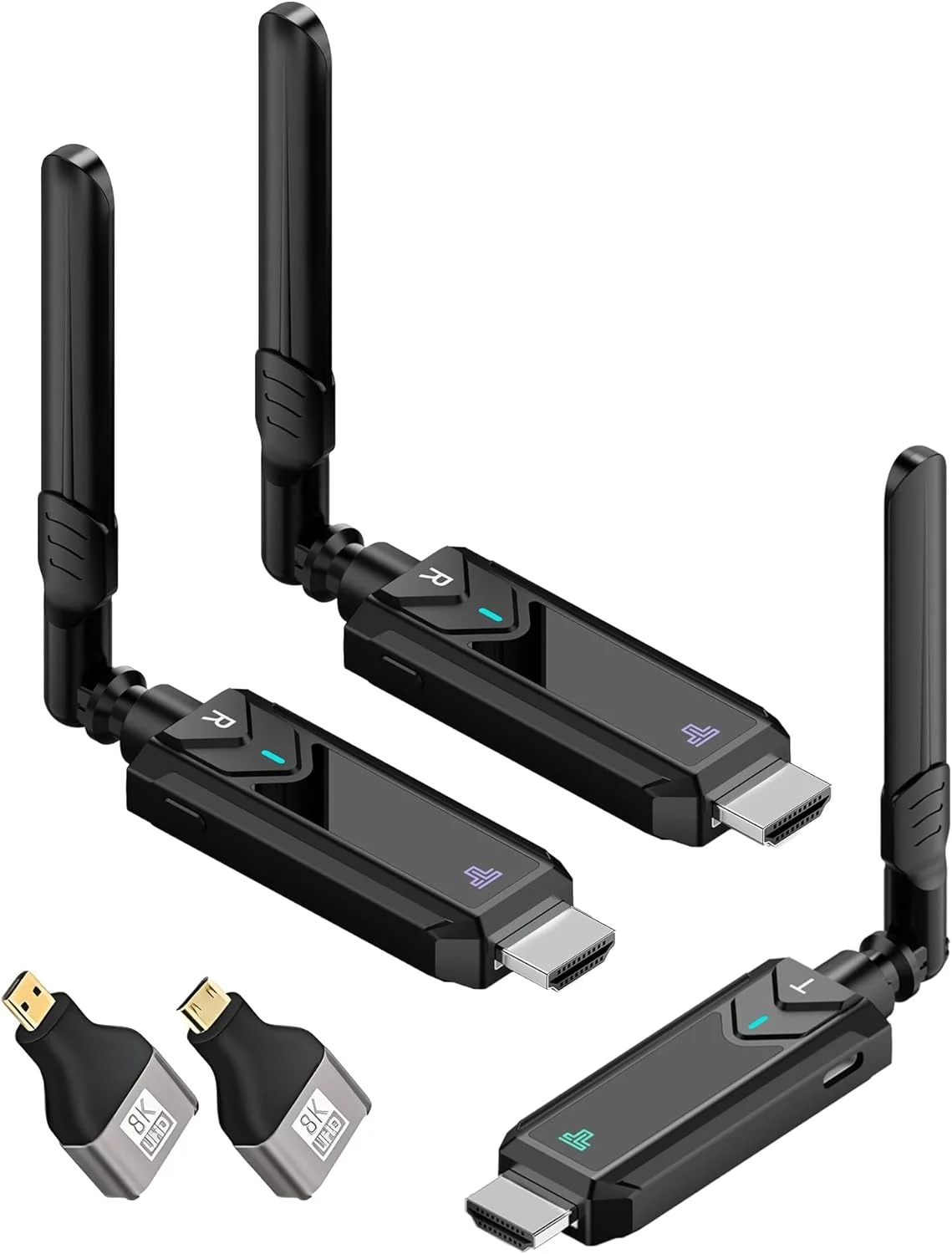 فرستنده و ۲ گیرنده HDMI بیسیم، تا ۸ گیرنده، کیت توسعه دهنده HDMI بیسیم ۱۵۰ متری، اتصال و پخش آسان 5.8G برای پخش ویدئو و صدا به مانیتور از لپ تاپ/کامپیوتر/جعبه تلویزیون/پروژکتور فرستنده و ۲ گیرنده HDMI بیسیم، تا ۸ گیرنده، کیت توسعه دهنده HDMI بیسیم ۱۵۰ متری، اتصال و پخش آسان 5.8G برای پخش ویدئو و صدا به مانیتور از لپ تاپ/کامپیوتر/جعبه تلویزیون/پروژکتور