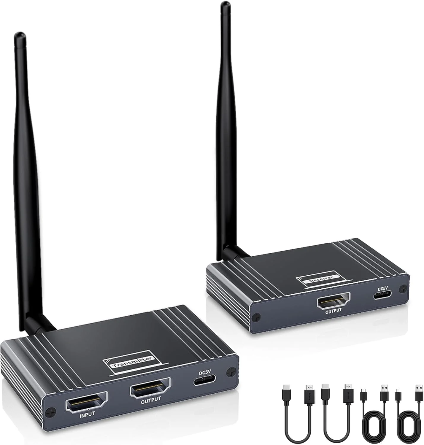 کیت فرستنده و گیرنده HDMI بیسیم 5.8G، توسعه دهنده HDMI بیسیم با خروجی حلقوی، اتصال آسان، 200 متر، 1080P@60Hz برای پخش از PC/STB/لپ تاپ/DSLR به تلویزیون/پروژکتور/مانیتور کیت فرستنده و گیرنده HDMI بیسیم 5.8G، توسعه دهنده HDMI بیسیم با خروجی حلقوی، اتصال آسان، 200 متر، 1080P@60Hz برای پخش از PC/STB/لپ تاپ/DSLR به تلویزیون/پروژکتور/مانیتور