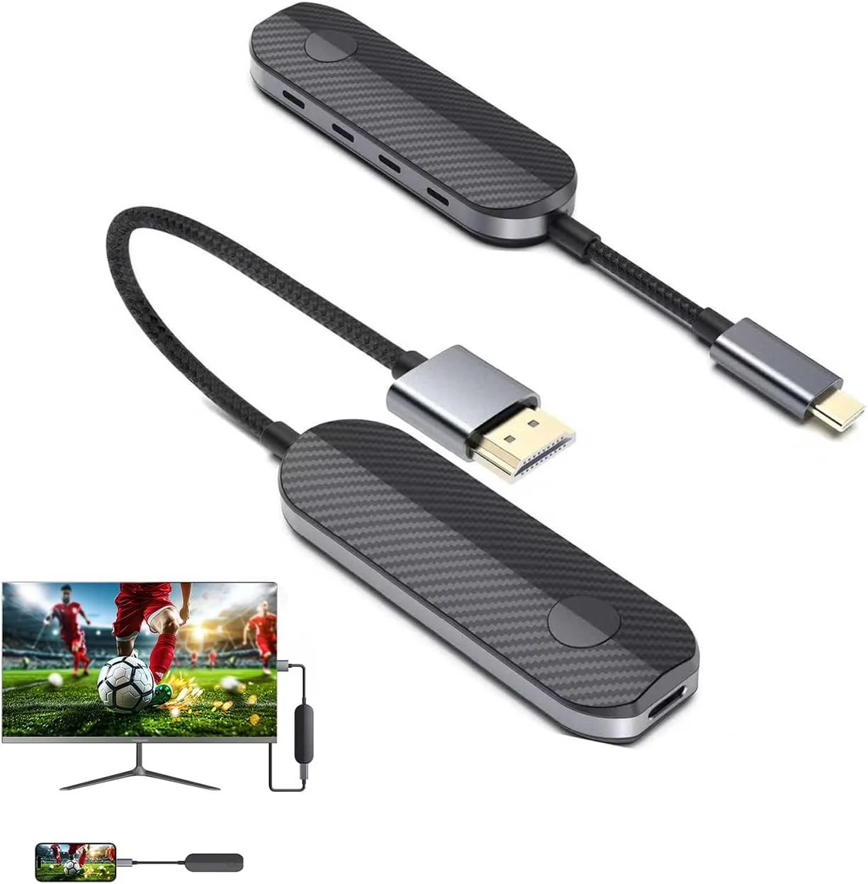 فرستنده و گیرنده HDMI بیسیم، پخش جریانی قابل حمل 2.4G/5G، توسعهدهنده رسانه HDMI بیسیم، رمزگشایی 4K، خروجی 1080P برای لپتاپ، نتفلیکس، پروژکتور، ویدیو فرستنده و گیرنده HDMI بیسیم، پخش جریانی قابل حمل 2.4G/5G، توسعهدهنده رسانه HDMI بیسیم، رمزگشایی 4K، خروجی 1080P برای لپتاپ، نتفلیکس، پروژکتور، ویدیو