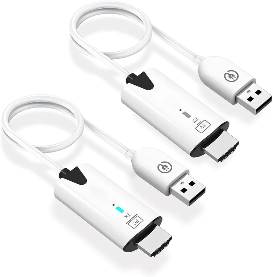 فرستنده و گیرنده HDMI بیسیم، کیت HDMI بیسیم قابل حمل 1080P، 50 متر، Plug & Play، برای رایانه شخصی، لپتاپ، جعبه تلویزیون، PS4/5، دوربینها برای پخش به تلویزیون/پروژکتور/مانیتور/انتقال صوتی و تصویری. فرستنده و گیرنده HDMI بیسیم، کیت HDMI بیسیم قابل حمل 1080P، 50 متر، Plug & Play، برای رایانه شخصی، لپتاپ، جعبه تلویزیون، PS4/5، دوربینها برای پخش به تلویزیون/پروژکتور/مانیتور/انتقال صوتی و تصویری.