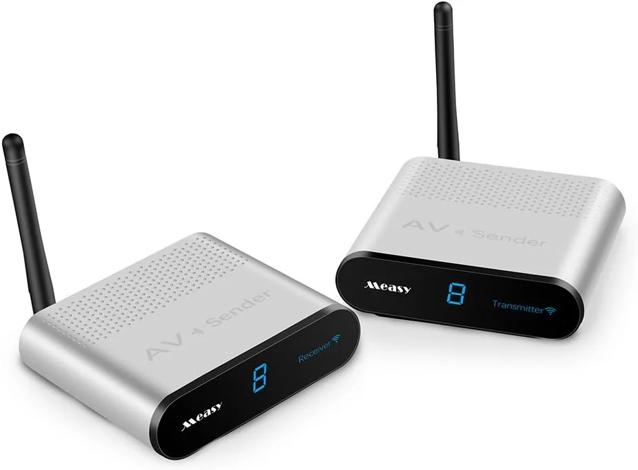 فرستنده و گیرنده صوتی و تصویری بی سیم AV230 2.4G، ارسال کننده سیگنال AV تلویزیون، عبور از دیوار تا 300 متر فرستنده و گیرنده صوتی و تصویری بی سیم AV230 2.4G، ارسال کننده سیگنال AV تلویزیون، عبور از دیوار تا 300 متر
