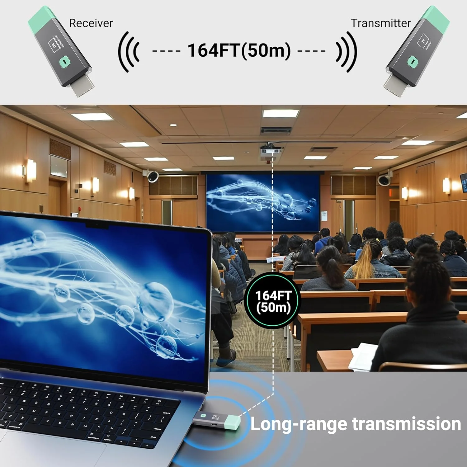 فرستنده و گیرنده HDMI بی سیم 4K، خروجی 1080P تا 50 متر، کیت توسعه دهنده HDMI بی سیم قابل حمل Plug & Play با میکرو و مینی برای پخش ویدئو و صدا به مانیتور از لپ تاپ و جعبه تلویزیون فرستنده و گیرنده HDMI بی سیم 4K، خروجی 1080P تا 50 متر، کیت توسعه دهنده HDMI بی سیم قابل حمل Plug & Play با میکرو و مینی برای پخش ویدئو و صدا به مانیتور از لپ تاپ و جعبه تلویزیون