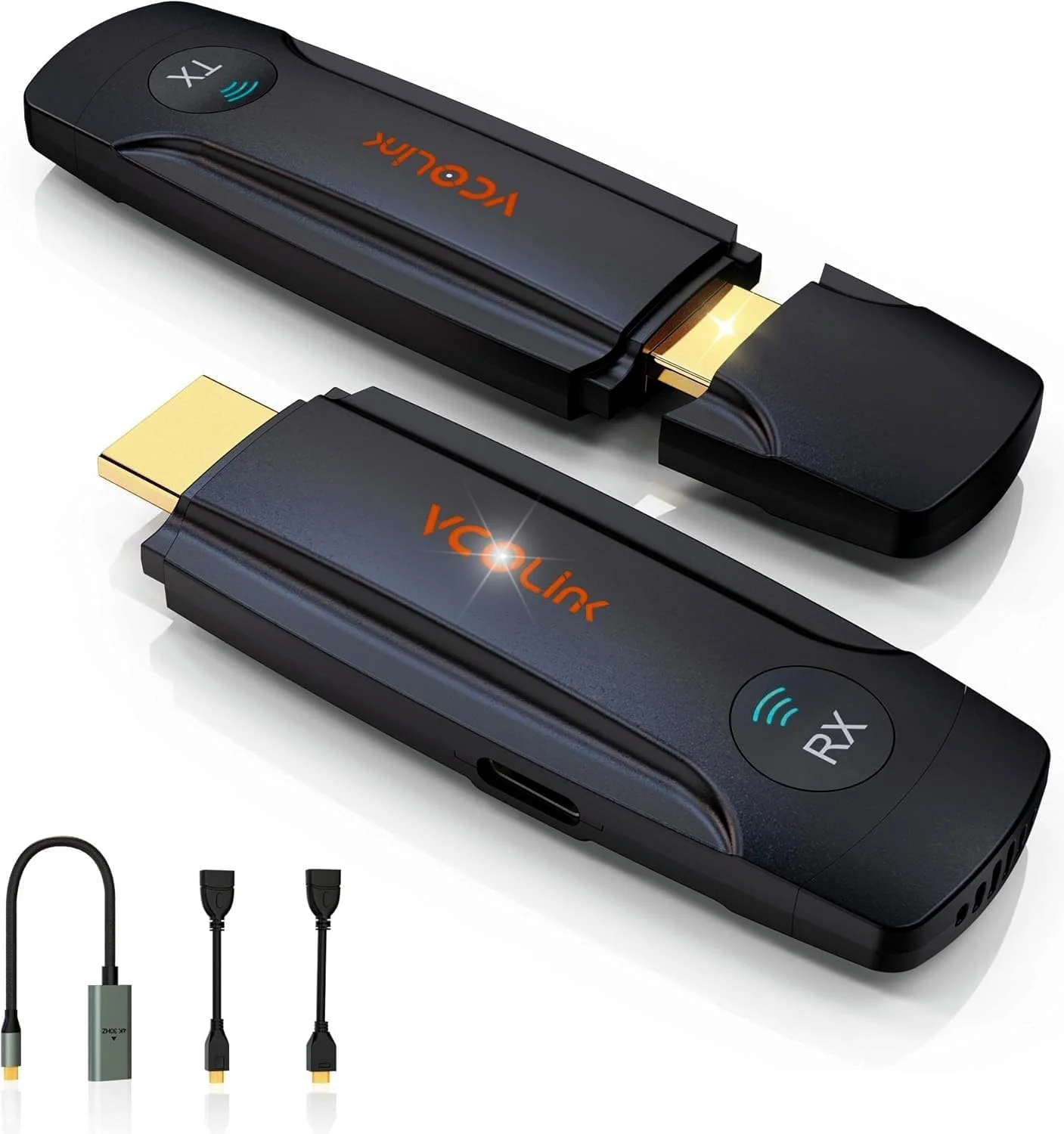 فرستنده و گیرنده بی سیم HDMI، آداپتور نمایشگر بی سیم 4K HD و 2.4G&5G، کیت توسعه دهنده HDMI پشتیبانی از USB C برای پخش ویدئو و صدا به مانیتور تلویزیون از لپ تاپ دوربین STB، 60 متر، Plug & Play فرستنده و گیرنده بی سیم HDMI، آداپتور نمایشگر بی سیم 4K HD و 2.4G&5G، کیت توسعه دهنده HDMI پشتیبانی از USB C برای پخش ویدئو و صدا به مانیتور تلویزیون از لپ تاپ دوربین STB، 60 متر، Plug & Play