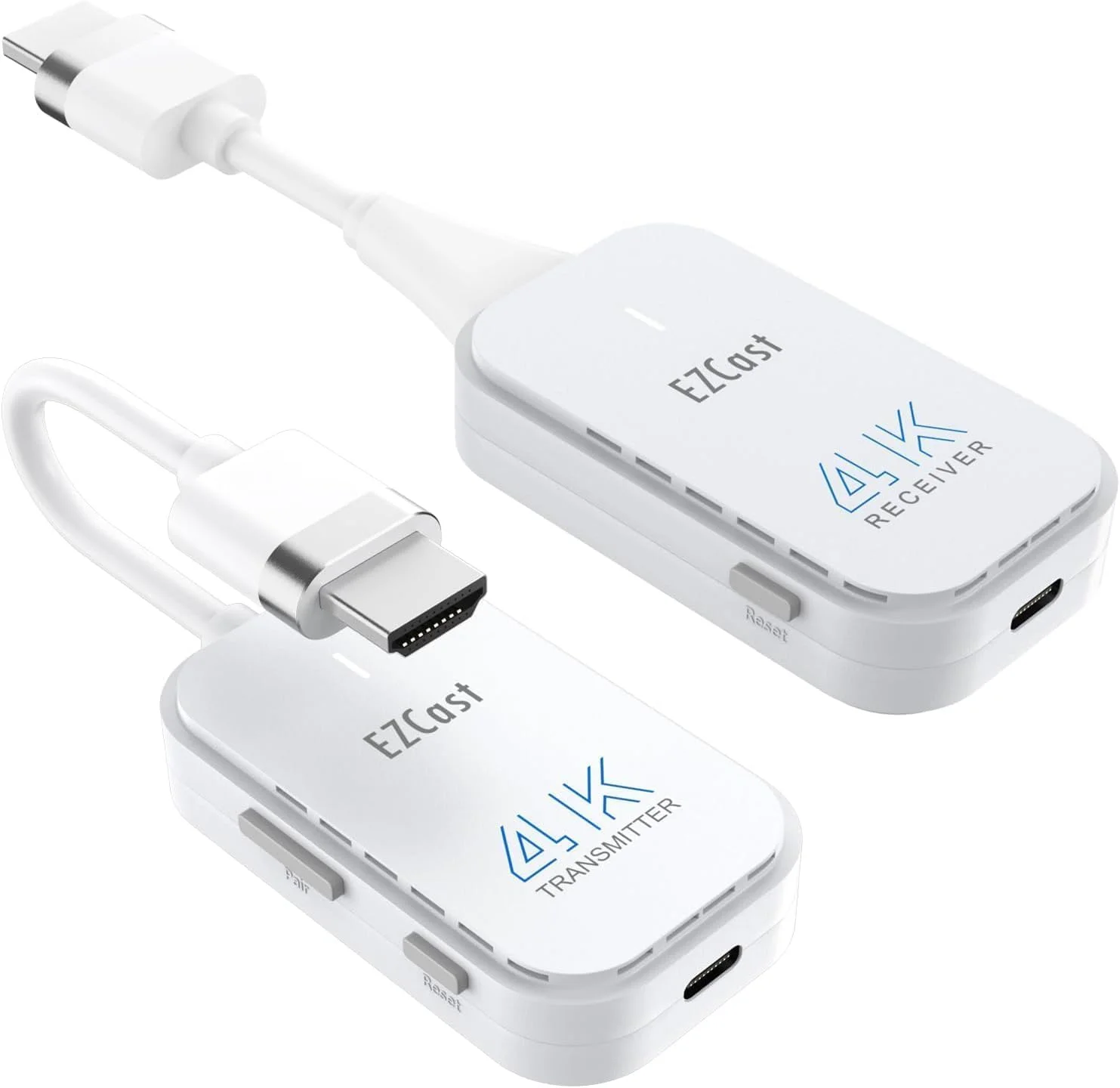 فرستنده و گیرنده HDMI بی سیم EZCast، 4K 30Hz، انعکاس و گسترش صفحه نمایش برای لپ تاپ/کامپیوتر/PS5، برد 30 متر فرستنده و گیرنده HDMI بی سیم EZCast، 4K 30Hz، انعکاس و گسترش صفحه نمایش برای لپ تاپ/کامپیوتر/PS5، برد 30 متر