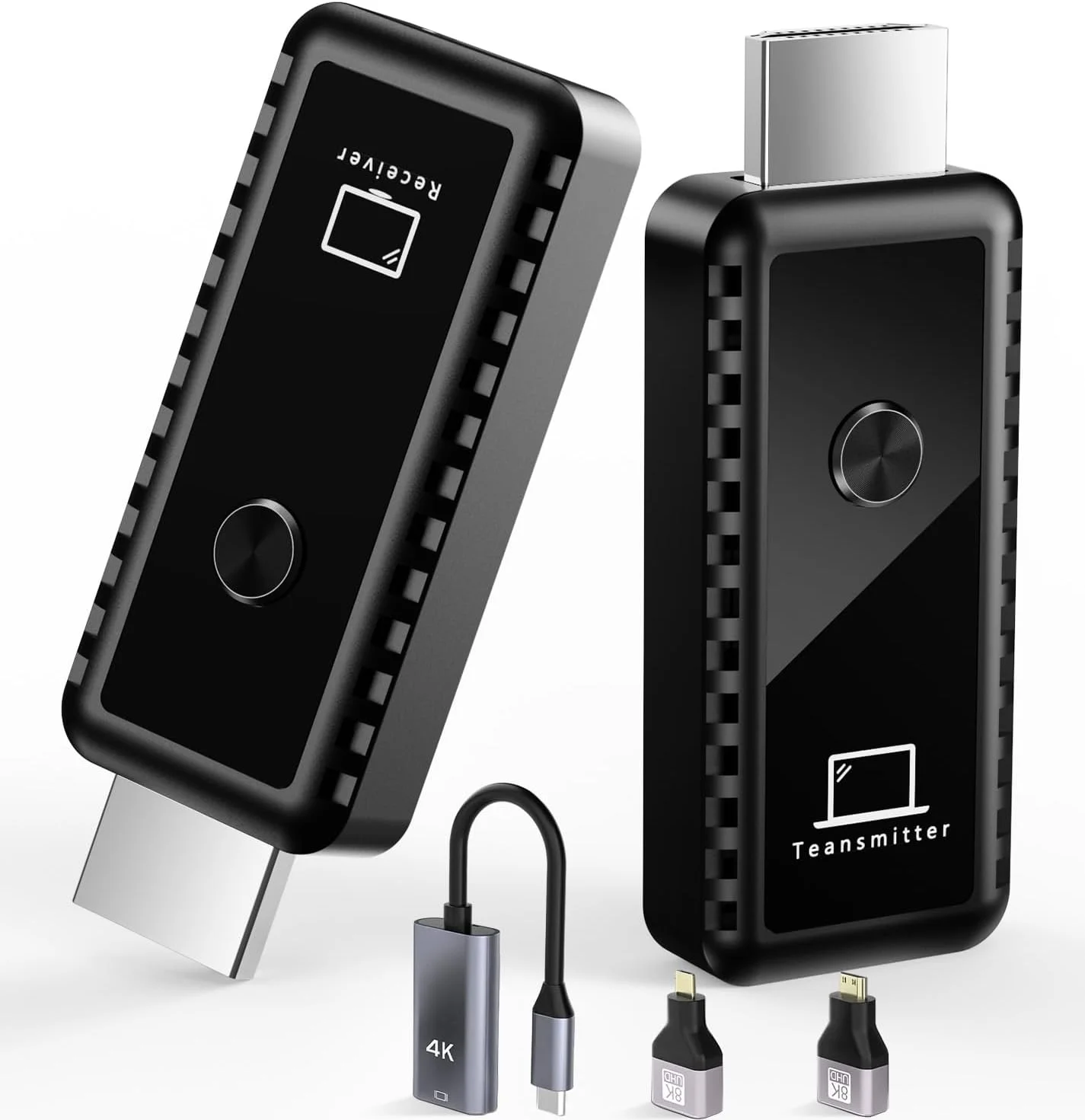 فرستنده و گیرنده HDMI بیسیم، HDMI بیسیم قابل حمل Plug & Play، پشتیبانی از HDMI بیسیم 4K با فرکانس 2.4/5.8 گیگاهرتز تا 30 متر، برای لپتاپ/رایانه شخصی/جعبه تلویزیون/دوربین/پروژکتور (مشکی) فرستنده و گیرنده HDMI بیسیم، HDMI بیسیم قابل حمل Plug & Play، پشتیبانی از HDMI بیسیم 4K با فرکانس 2.4/5.8 گیگاهرتز تا 30 متر، برای لپتاپ/رایانه شخصی/جعبه تلویزیون/دوربین/پروژکتور (مشکی)