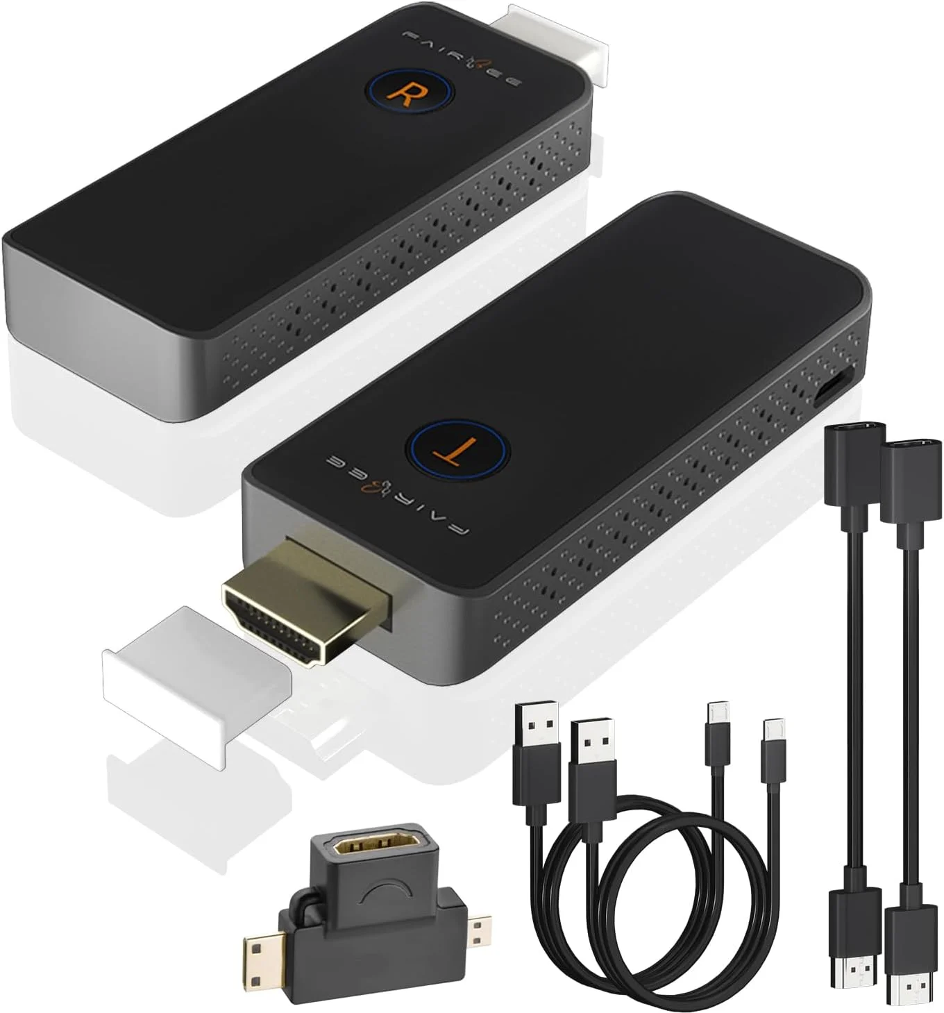 فرستنده و گیرنده HDMI بیسیم، رمزگشایی 4K خروجی 1080P، کیت توسعه دهنده بیسیم HDMI قابل حمل Plug&Play، پشتیبانی بیسیم HDMI 5.8G/2.4G @60Hz/30 متر، برای لپتاپ/دوربین/رایانه شخصی/تلویزیون/پروژکتور/مانیتور. فرستنده و گیرنده HDMI بیسیم، رمزگشایی 4K خروجی 1080P، کیت توسعه دهنده بیسیم HDMI قابل حمل Plug&Play، پشتیبانی بیسیم HDMI 5.8G/2.4G @60Hz/30 متر، برای لپتاپ/دوربین/رایانه شخصی/تلویزیون/پروژکتور/مانیتور.