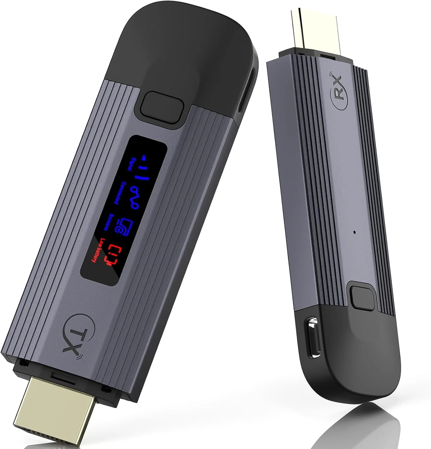 فرستنده و گیرنده HDMI بی سیم، توسعه دهنده HDMI بی سیم قابل حمل با صفحه نمایش LED، انتقال بی سیم ویدیو به مانیتور/تلویزیون از رایانه شخصی/لپ تاپ/دوربین فرستنده و گیرنده HDMI بی سیم، توسعه دهنده HDMI بی سیم قابل حمل با صفحه نمایش LED، انتقال بی سیم ویدیو به مانیتور/تلویزیون از رایانه شخصی/لپ تاپ/دوربین