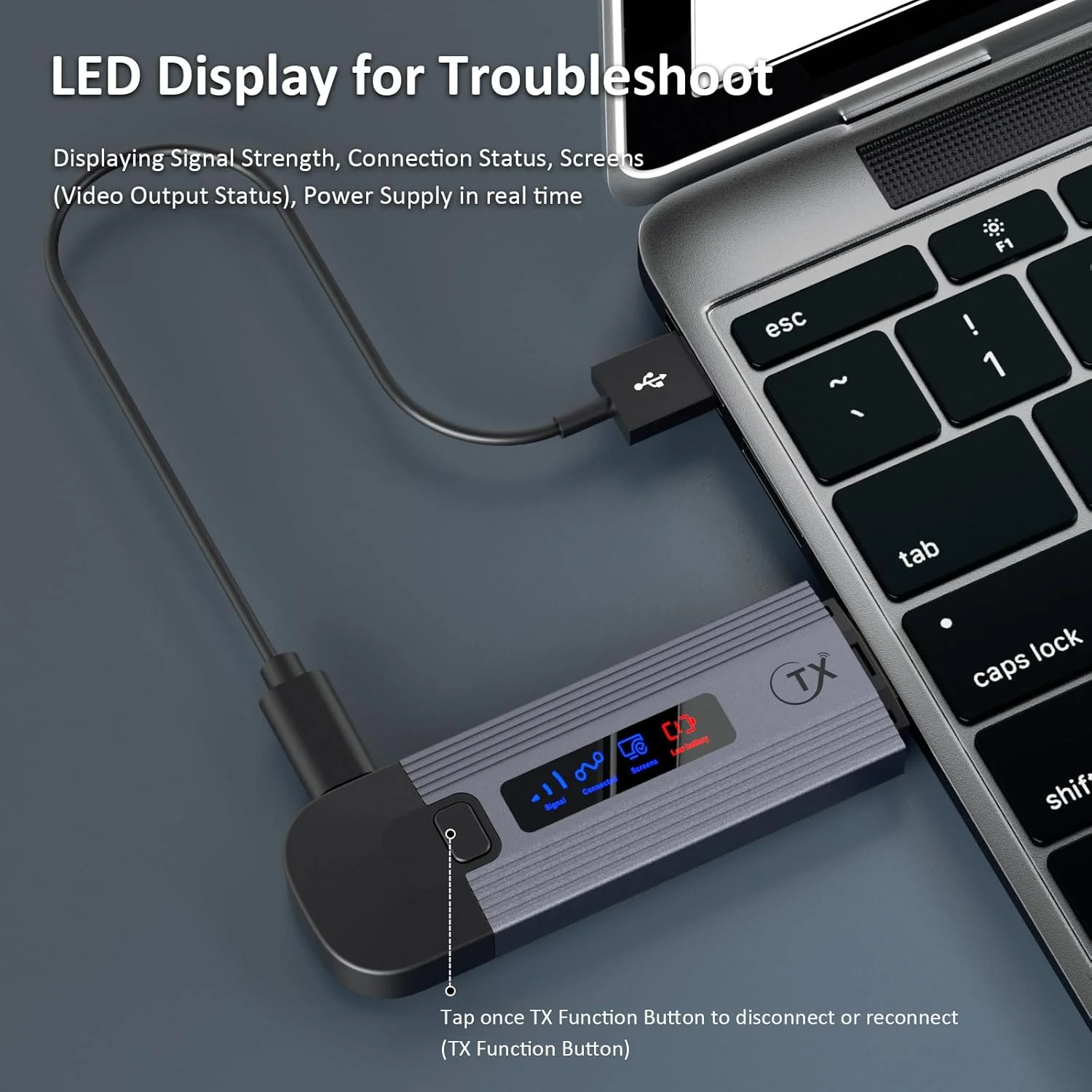 فرستنده و گیرنده HDMI بی سیم، توسعه دهنده HDMI بی سیم قابل حمل Plug & Play با صفحه نمایش LED، فرستنده و گیرنده بی سیم HDMI 2.4G/5G پخش ویدئو به مانیتور/تلویزیون از رایانه شخصی/لپ تاپ/دوربین فرستنده و گیرنده HDMI بی سیم، توسعه دهنده HDMI بی سیم قابل حمل Plug & Play با صفحه نمایش LED، فرستنده و گیرنده بی سیم HDMI 2.4G/5G پخش ویدئو به مانیتور/تلویزیون از رایانه شخصی/لپ تاپ/دوربین