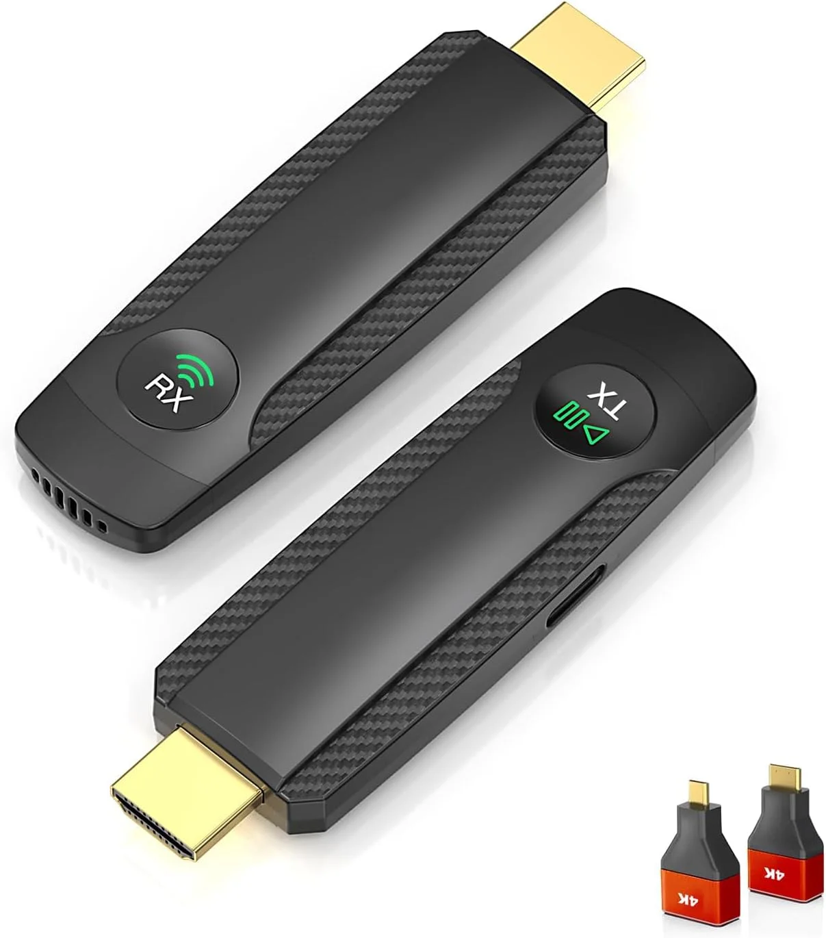 فرستنده و گیرنده HDMI بیسیم، اتصال آسان، افزایش دهنده HDMI تا 100 متر برای انتقال ویدئو و صدا به مانیتور از کامپیوتر، پروژکتور، و تیوی باکس، 2.4G/5.8G فرستنده و گیرنده HDMI بیسیم، اتصال آسان، افزایش دهنده HDMI تا 100 متر برای انتقال ویدئو و صدا به مانیتور از کامپیوتر، پروژکتور، و تیوی باکس، 2.4G/5.8G