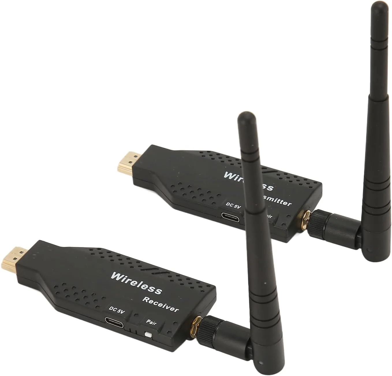 فرستنده و گیرنده بی سیم برای HDMI، کیفیت 1080P HD 60Hz برای کیت توسعه دهنده HDMI، برد 50 متری 5.8GHz با 2 آنتن خارجی برای تلویزیون و پروژکتور فرستنده و گیرنده بی سیم برای HDMI، کیفیت 1080P HD 60Hz برای کیت توسعه دهنده HDMI، برد 50 متری 5.8GHz با 2 آنتن خارجی برای تلویزیون و پروژکتور