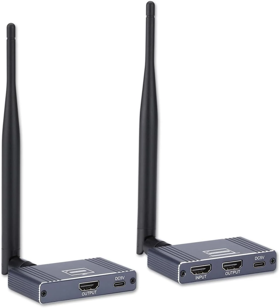 فرستنده و گیرنده HDMI بیسیم 5.8 گیگاهرتز با خروجی Loop Out، پشتیبانی از رزولوشن 1080P@60hz، مناسب برای لپتاپ، کامپیوتر، DVD، دوربین فیلمبرداری دیجیتال و غیره فرستنده و گیرنده HDMI بیسیم 5.8 گیگاهرتز با خروجی Loop Out، پشتیبانی از رزولوشن 1080P@60hz، مناسب برای لپتاپ، کامپیوتر، DVD، دوربین فیلمبرداری دیجیتال و غیره