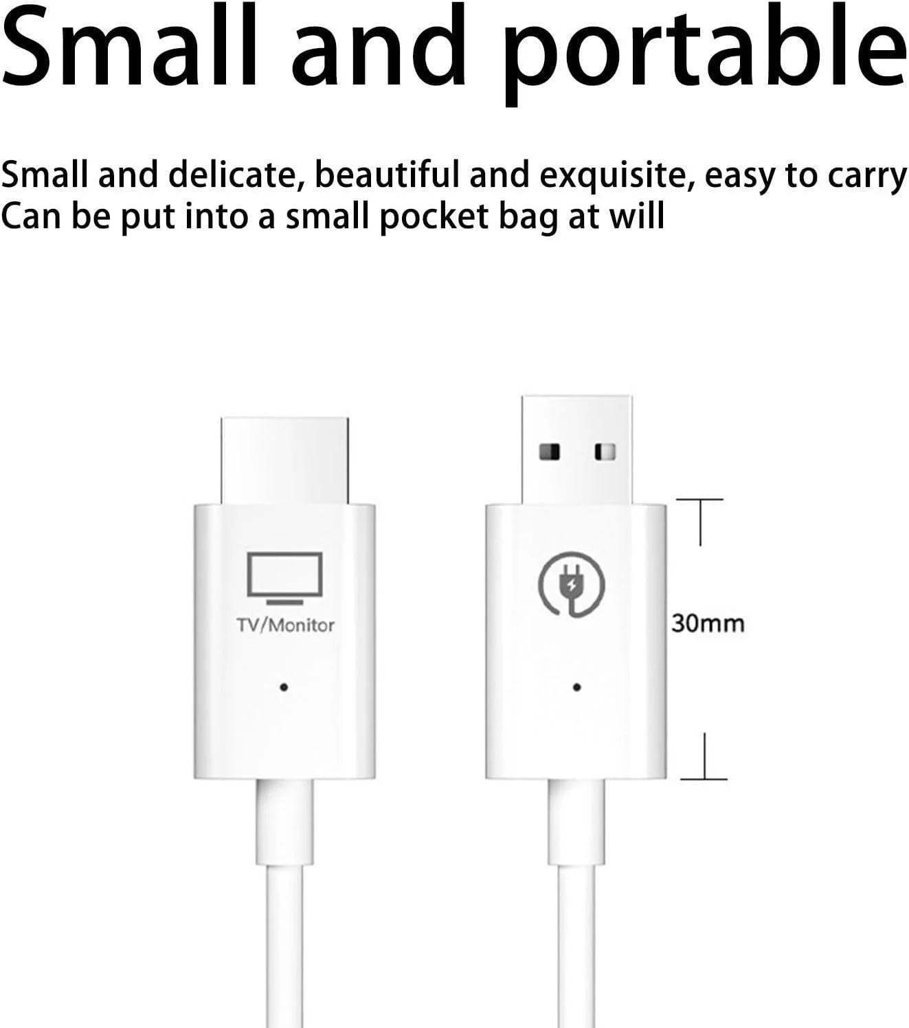 فرستنده و گیرنده HDMI بی سیم، توسعه دهنده بی سیم قابل حمل 1080P، برد 50 متری برای پخش ویدئو و صدا، مناسب برای PS4/5، رایانه شخصی، تلویزیون، دانگل به پروژکتور تلویزیون