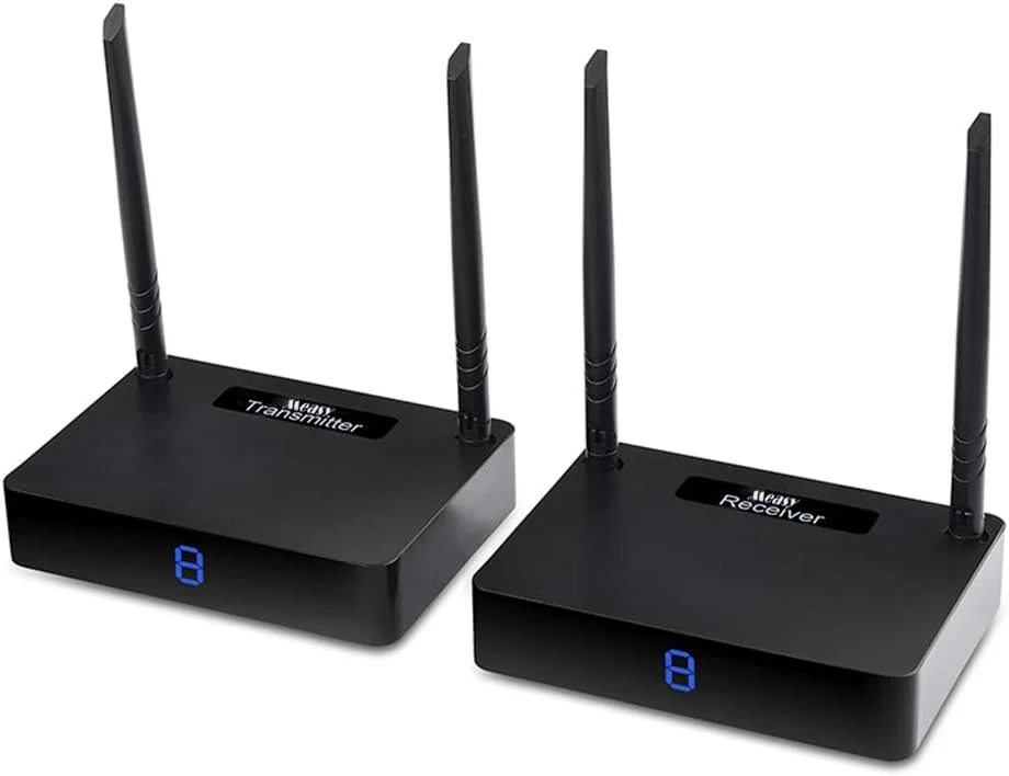 فرستنده و گیرنده صوتی و تصویری بی سیم 2.4 گیگاهرتز AV VCD با کنترل از راه دور 200 متری HD585 برای انتقال فرستنده و گیرنده صوتی و تصویری بی سیم 2.4 گیگاهرتز AV VCD با کنترل از راه دور 200 متری HD585 برای انتقال