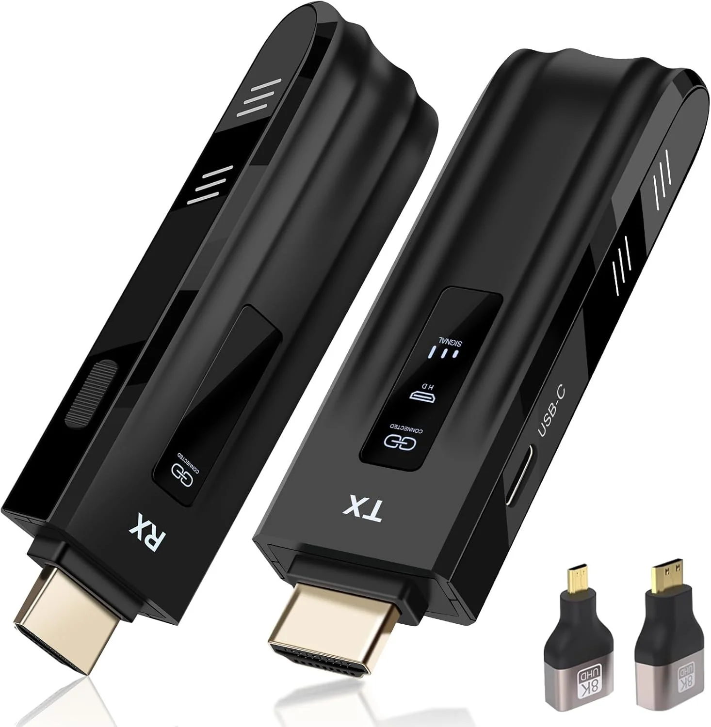 فرستنده و گیرنده HDMI بیسیم، نمایشگر LED ارتقا یافته 2025، رمزگشایی 4K و خروجی 1080P، توسعه دهنده HDMI بیسیم قابل حمل 2.4G/5G، سازگار با PC/لپ تاپ/دوربین/HDTV/پروژکتور/TV Box فرستنده و گیرنده HDMI بیسیم، نمایشگر LED ارتقا یافته 2025، رمزگشایی 4K و خروجی 1080P، توسعه دهنده HDMI بیسیم قابل حمل 2.4G/5G، سازگار با PC/لپ تاپ/دوربین/HDTV/پروژکتور/TV Box