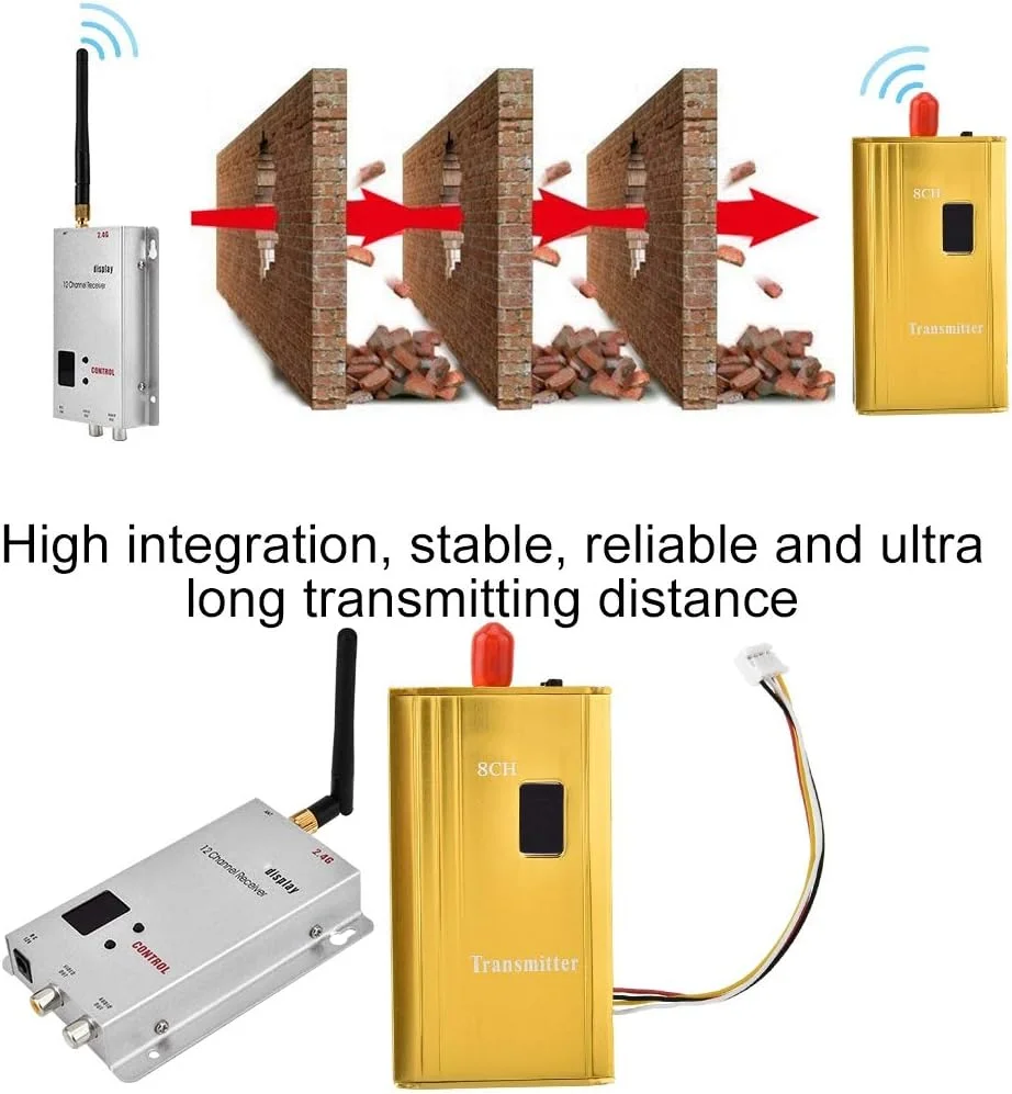 کیت فرستنده و گیرنده بی سیم صدا و تصویر برای نظارت مداربسته، ضبط ویدیویی مداربسته
