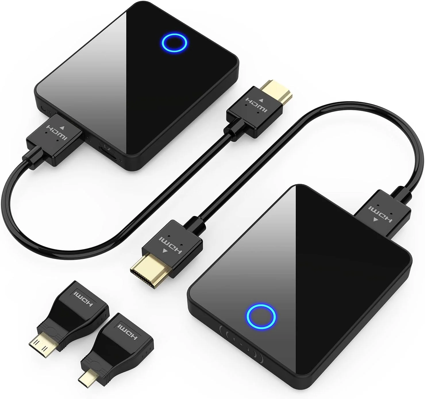 فرستنده و گیرنده HDMI بی سیم Binken، کیت توسعه دهنده HDMI بی سیم 30 متری، HDMI HD 1080P بدون کابل، پخش رسانه ویدئویی/صوتی از لپ تاپ، دوربین، PS5، کامپیوتر به مانیتور، پروژکتور، تلویزیون HD