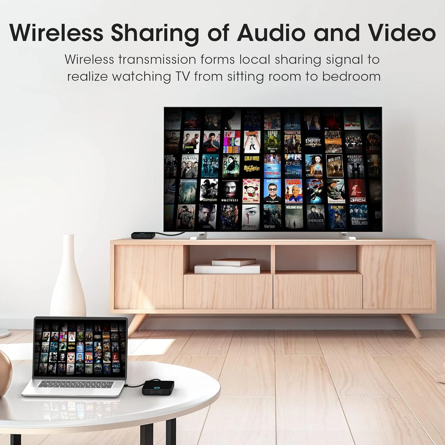 فرستنده و گیرنده HDMI بی سیم Binken، کیت توسعه دهنده HDMI بی سیم 30 متری، HDMI HD 1080P بدون کابل، پخش رسانه ویدئویی/صوتی از لپ تاپ، دوربین، PS5، کامپیوتر به مانیتور، پروژکتور، تلویزیون HD