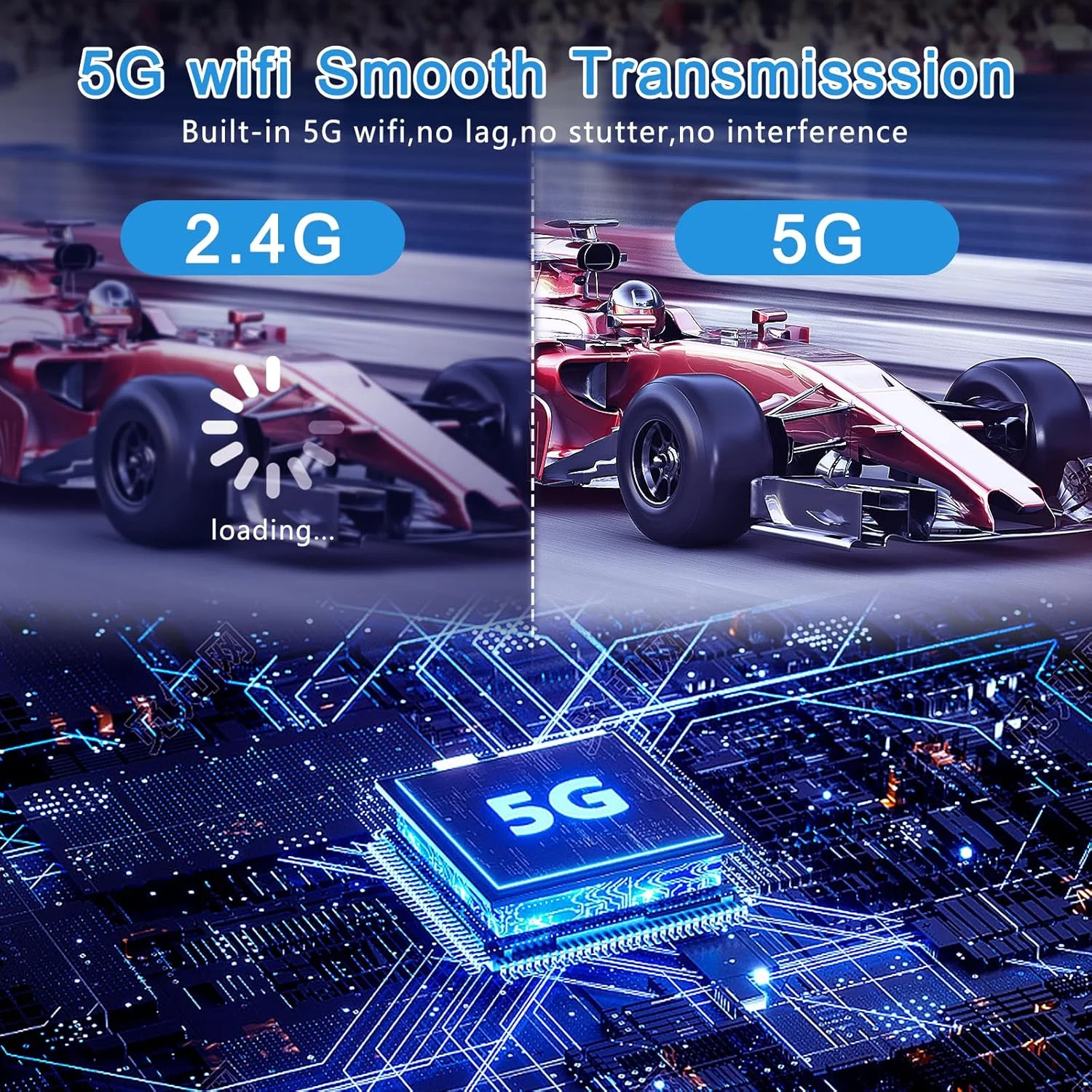 فرستنده و گیرنده HDMI بی‌سیم - 4K 60Hz Ultra HD برد 30 متر丨تاخیر صفر丨Plug & Play قابل حمل HDMI 2.0 پشتیبانی از 2.4/5.8Ghz، برای لپ تاپ/کامپیوتر/جعبه تلویزیون/دوربین/پروژکتور (خاکستری)