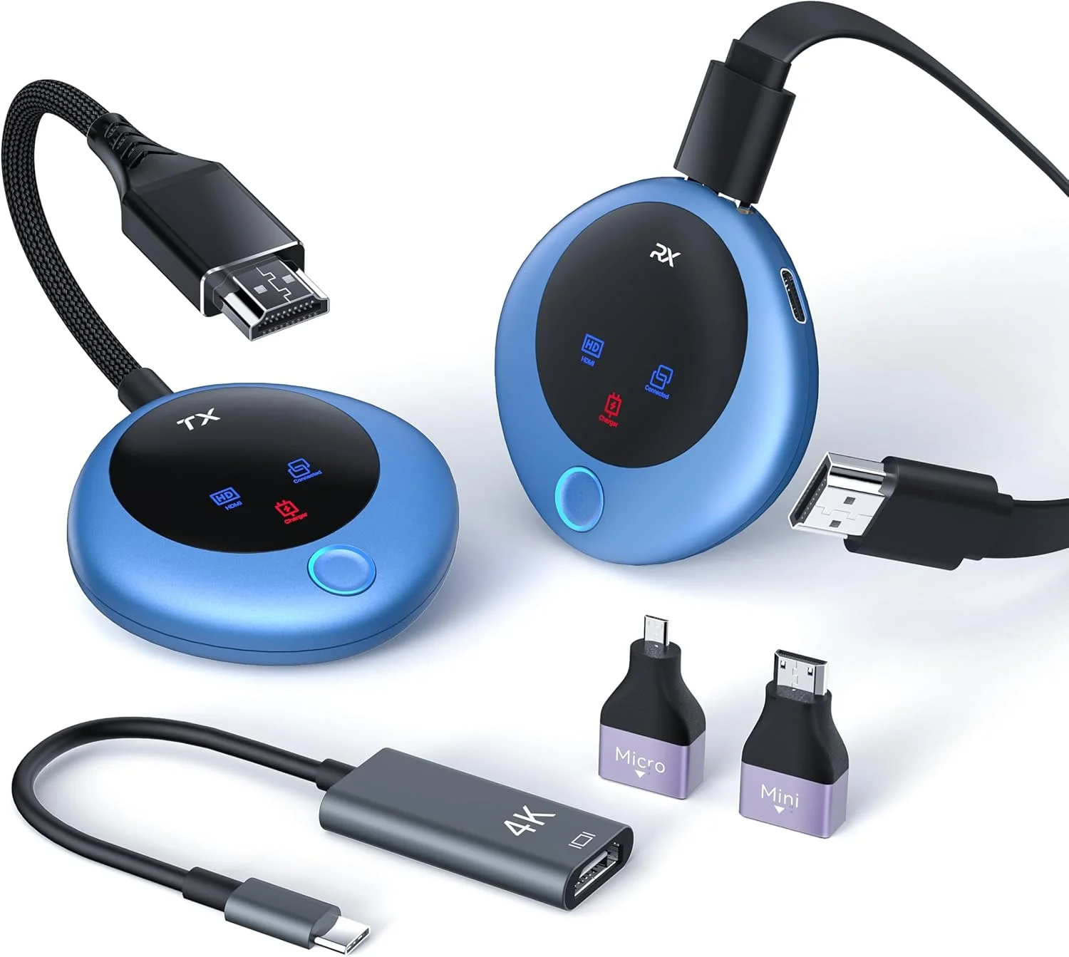 فرستنده و گیرنده HDMI بی سیم، اتصال و پخش آسان آبی فرستنده و گیرنده HDMI بی سیم، اتصال و پخش آسان آبی