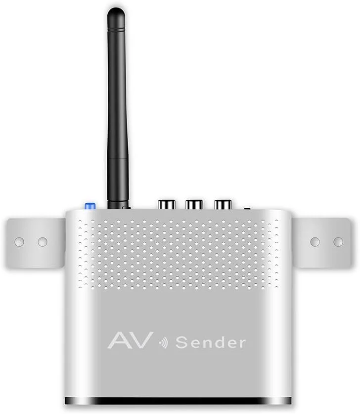 فرستنده و گیرنده صوتی و تصویری بی سیم 5.8 گیگاهرتز آلیاژ آلومینیوم AV VCD با کنترل از راه دور IR برد 300 متر RCA530 برای STB / مانیتور / انتقال فرستنده و گیرنده صوتی و تصویری بی سیم 5.8 گیگاهرتز آلیاژ آلومینیوم AV VCD با کنترل از راه دور IR برد 300 متر RCA530 برای STB / مانیتور / انتقال