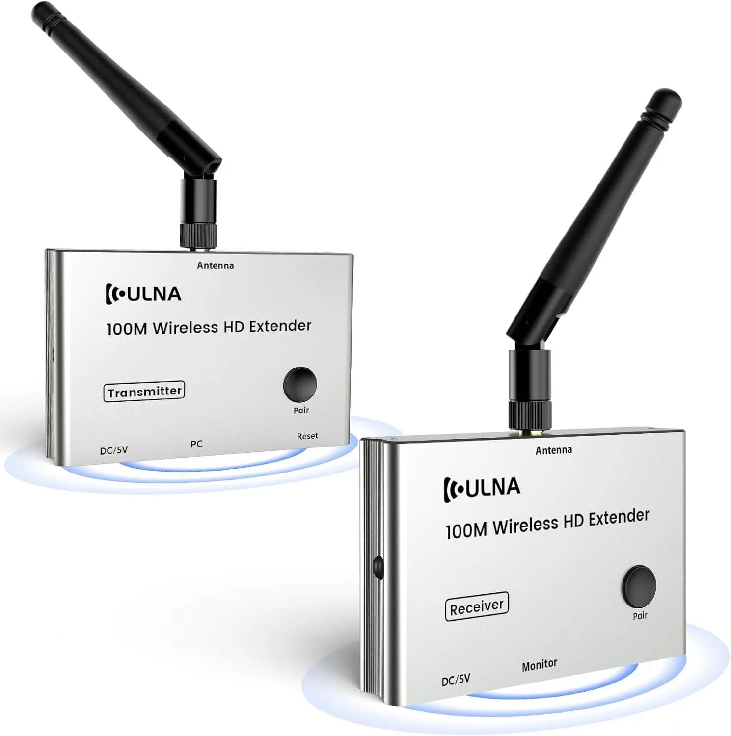 فرستنده و گیرنده HDMI بیسیم 4K، ULNA با برد 100 متر، انتقال بیسیم HDMI برای پخش زنده ویدیو/صدا، اتصال آسان با تاخیر بسیار کم برای انتقال ویدیو و صدا از کامپیوتر/پروژکتور/گیرنده دیجیتال به مانیتور فرستنده و گیرنده HDMI بیسیم 4K، ULNA با برد 100 متر، انتقال بیسیم HDMI برای پخش زنده ویدیو/صدا، اتصال آسان با تاخیر بسیار کم برای انتقال ویدیو و صدا از کامپیوتر/پروژکتور/گیرنده دیجیتال به مانیتور