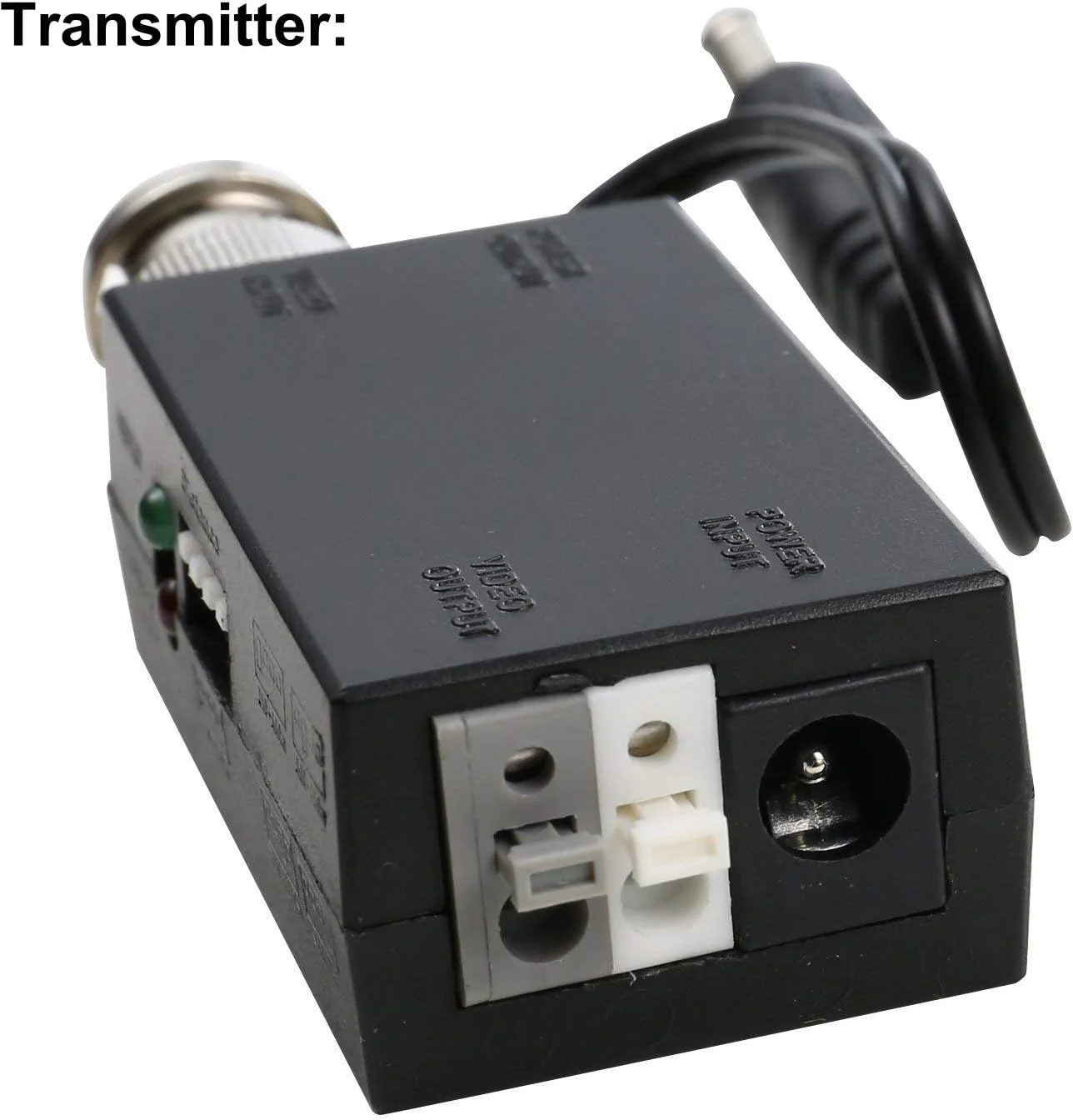 فرستنده و گیرنده ویدئو UTP فعال تک کاناله UHPPOTE DC12V با BNC نر