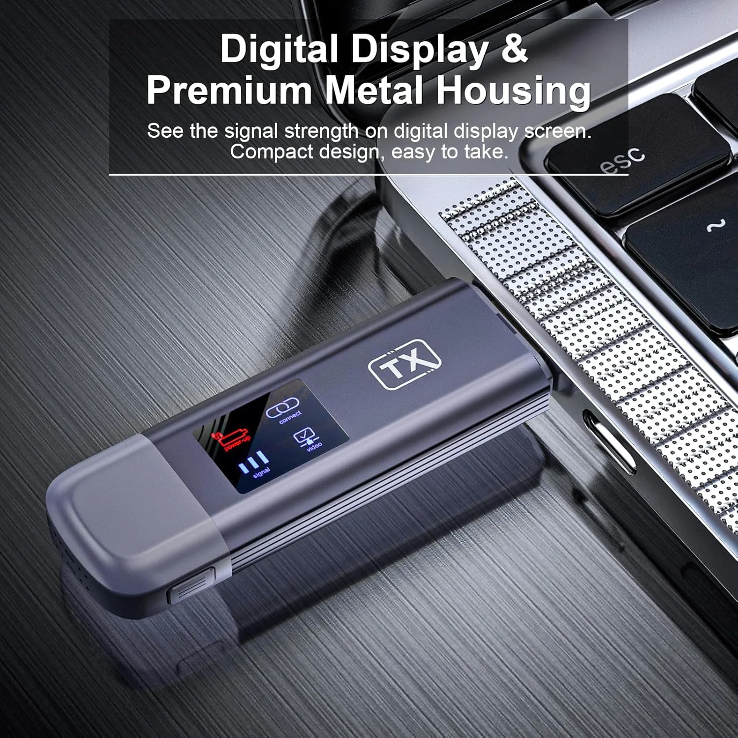 فرستنده و گیرنده HDMI بی‌سیم TTQ، توسعه‌دهنده HDMI بی‌سیم با پشتیبانی از 4K، خروجی HD 1080P، برد 98 فوت، 2.4G&5G، برای کامپیوتر، دوربین، پروژکتور، جعبه تلویزیون، بدون نیاز به برنامه/بلوتوث