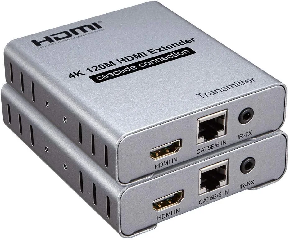 توبو توسعه دهنده HDMI 1080P تا 120 متر از طریق RJ45 بر روی TCP/IP Cat5e/6 فرستنده و گیرنده اترنت به همراه دو کابل HDMI 4K رایگان-(TD-437H-09) توبو توسعه دهنده HDMI 1080P تا 120 متر از طریق RJ45 بر روی TCP/IP Cat5e/6 فرستنده و گیرنده اترنت به همراه دو کابل HDMI 4K رایگان-(TD-437H-09)